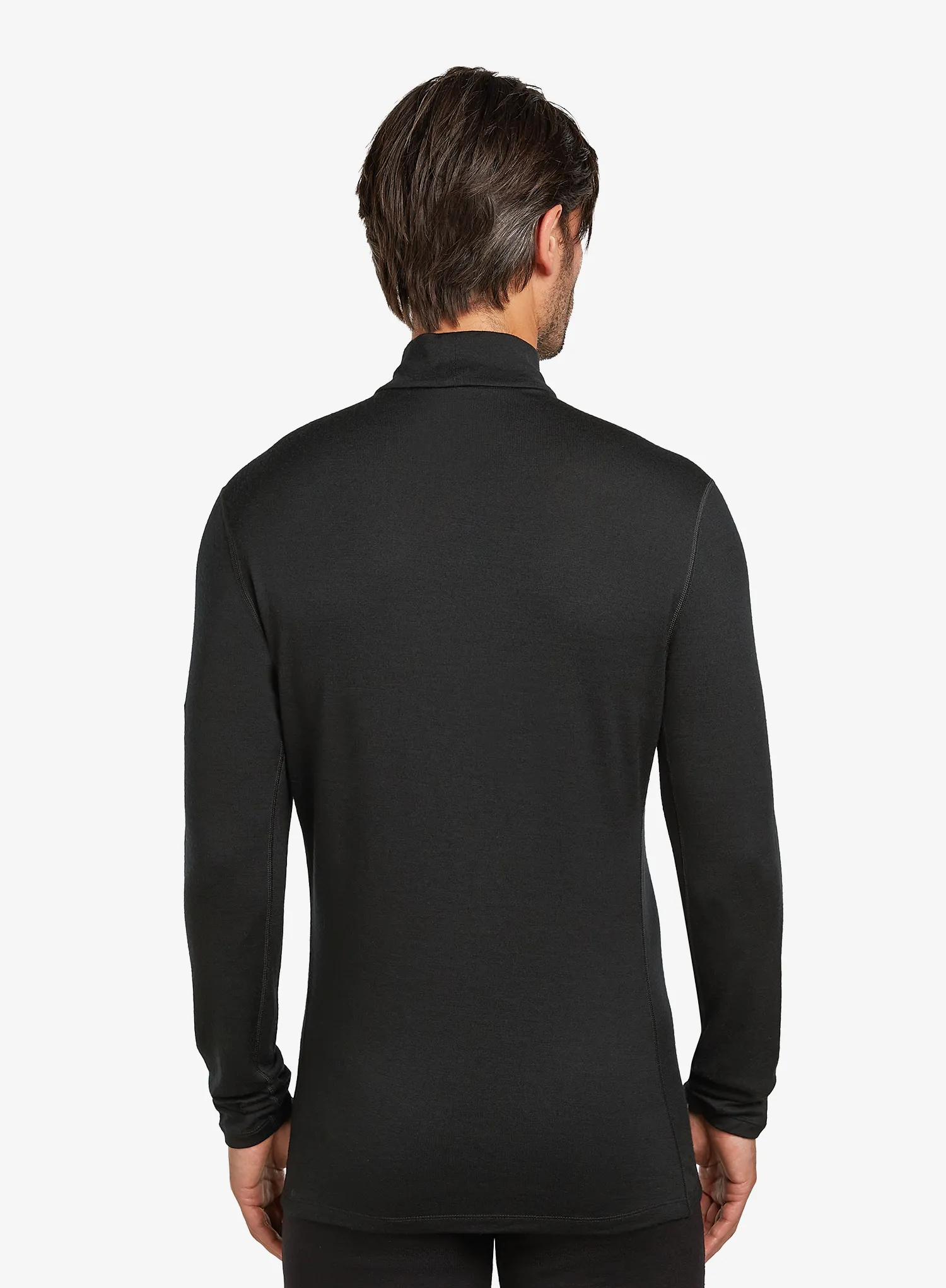 Funktionsshirt Herren Langarm Icebreaker 260 Tech LS Turtleneck - black