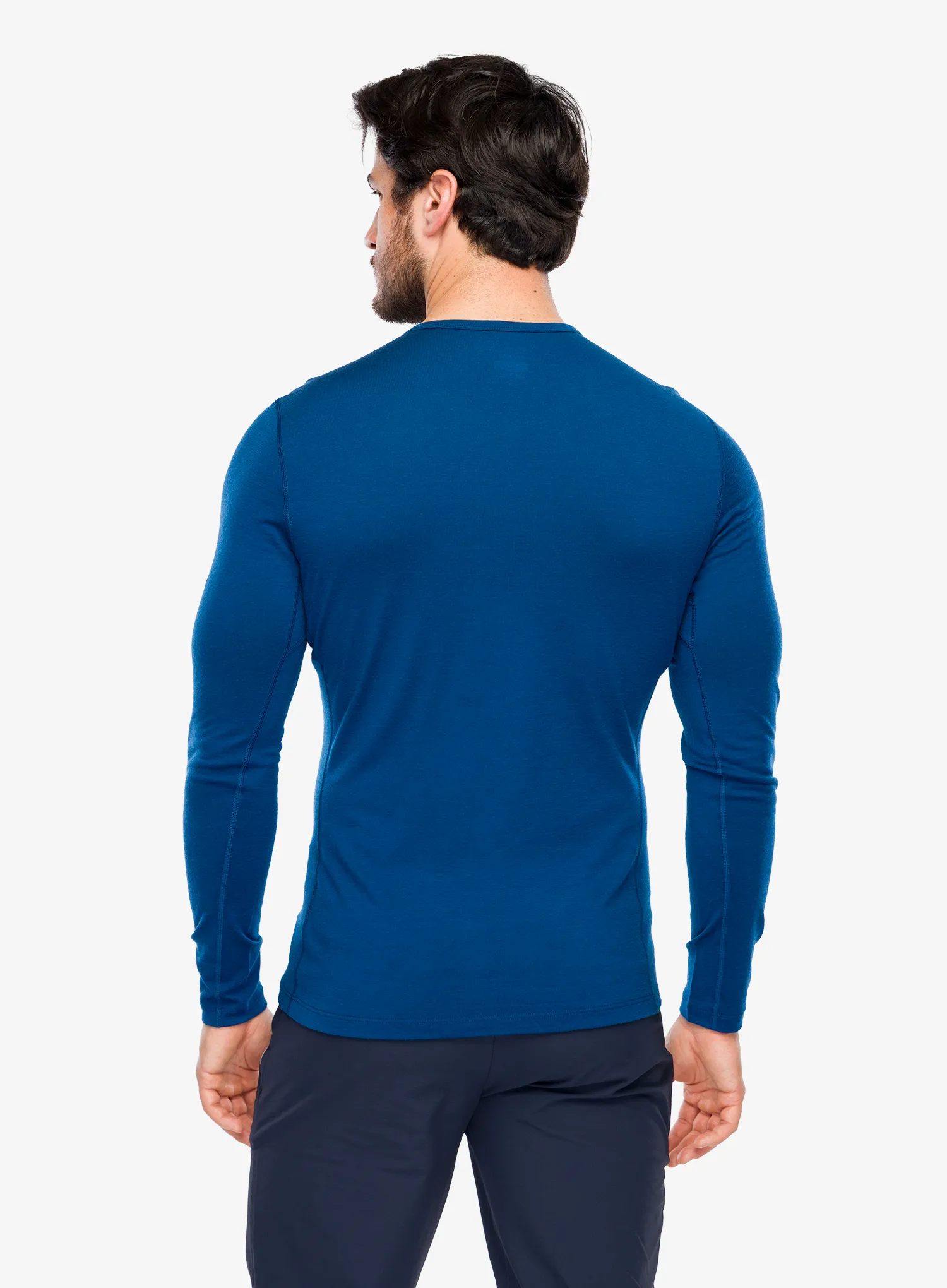 Funktionsshirt Herren Langarm Icebreaker Merino 200 Oasis LS Crewe Icebreaker - atlantis