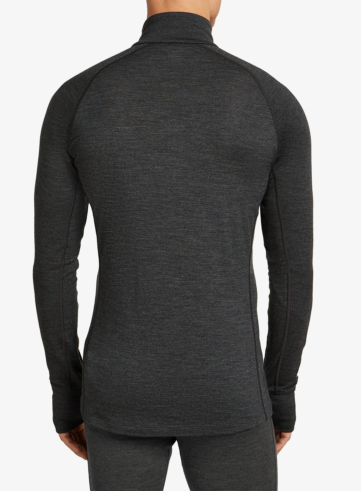 Funktionsshirt Herren Langarm Icebreaker Merino 260 ZoneKnit LS Half Zip - jet hthr
