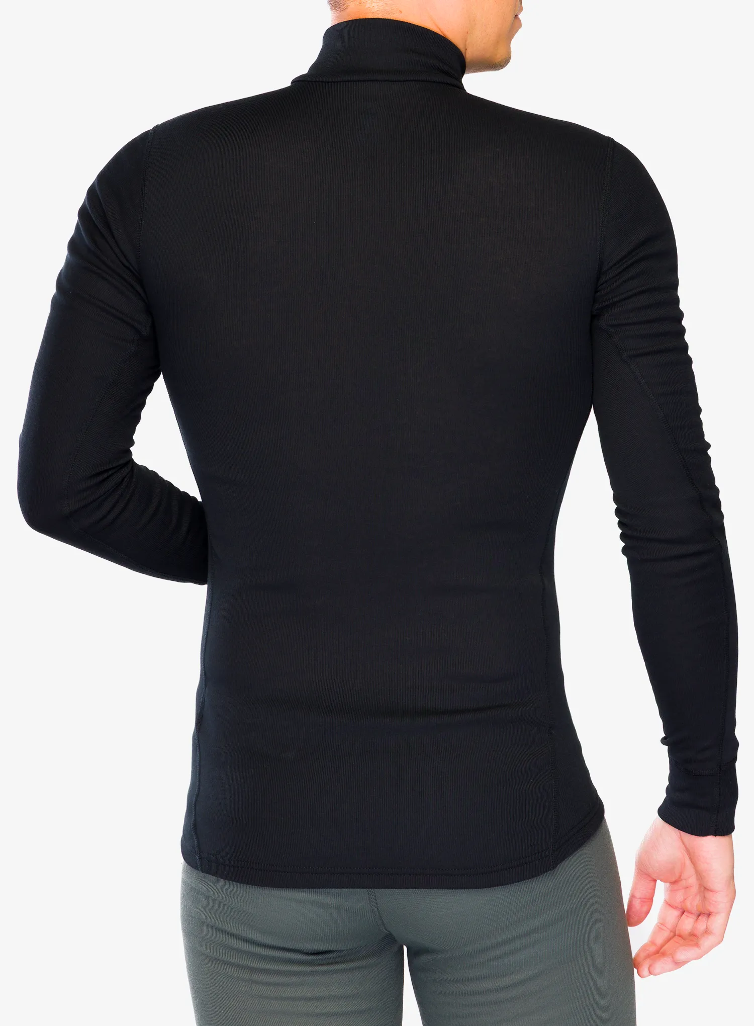 Funktionsshirt Herren Langarm Odlo Active Warm BL Top Turtle Neck L/S Half Zip - black