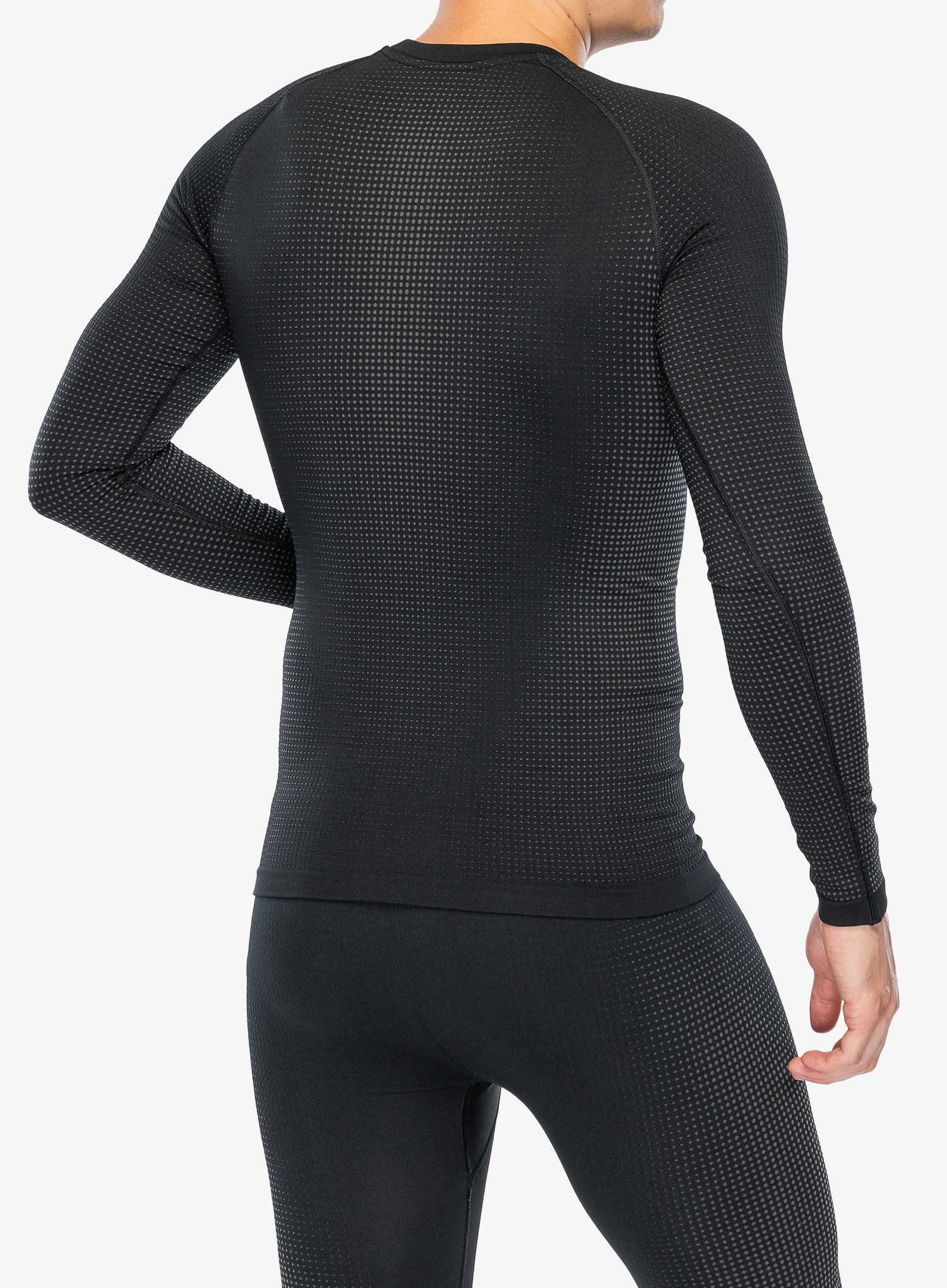 Funktionsshirt Herren Langarm Odlo Performance Warm BL Top Crew Neck L/S - graphite grey