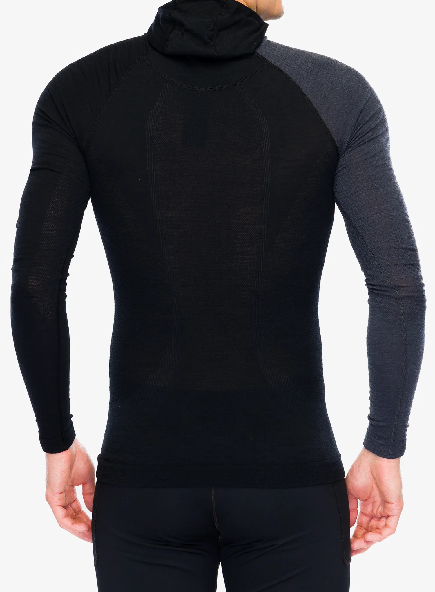 Funktionsshirt Herren Langarm Ortovox 120 Comp Light Hoody - black raven