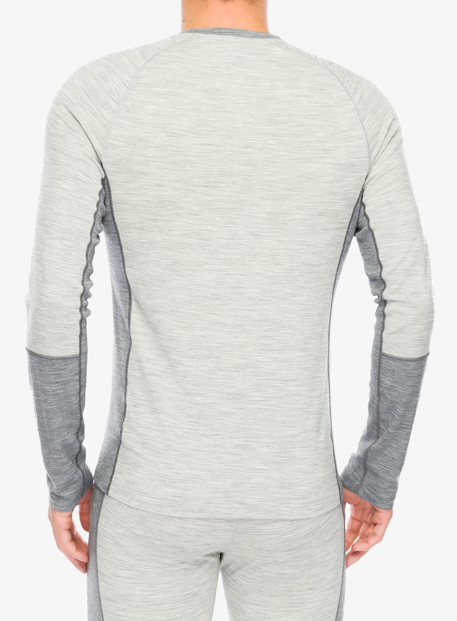 Funktionsshirt Herren Langarm Peak Performance Magic Crew Wool-Blend BL - med grey mel/grey mel