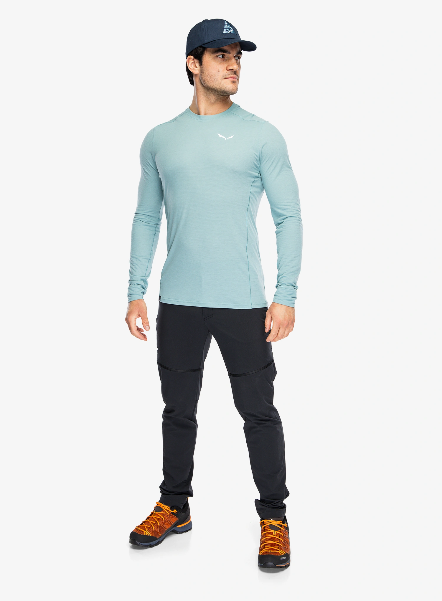 Funktionsshirt Herren Langarm Salewa Puez Dry Tee - willow