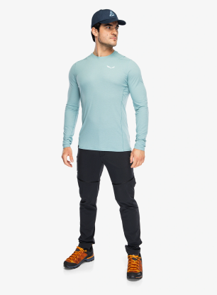 Funktionsshirt Herren Langarm Salewa Puez Dry Tee - willow
