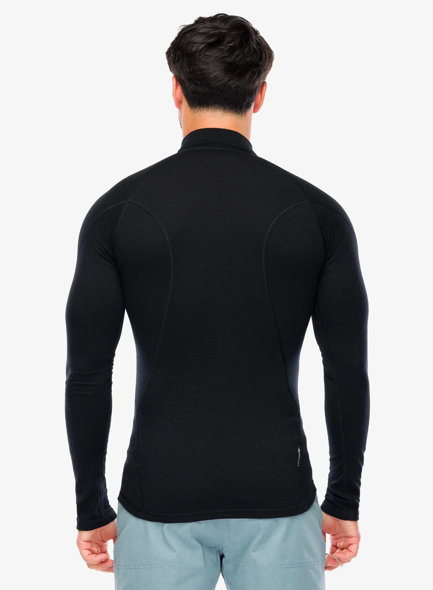 Funktionsshirt Herren Langarm Sensor Merino DF Tee L/S Zip - black