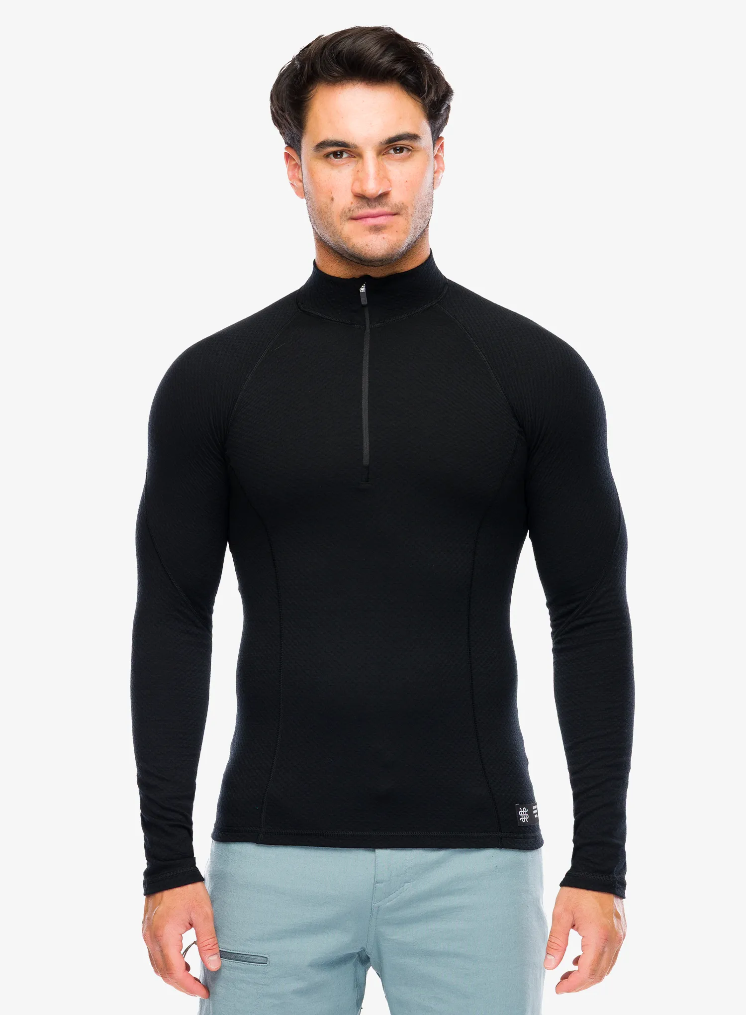 Funktionsshirt Herren Langarm Sensor Merino DF Tee L/S Zip - black