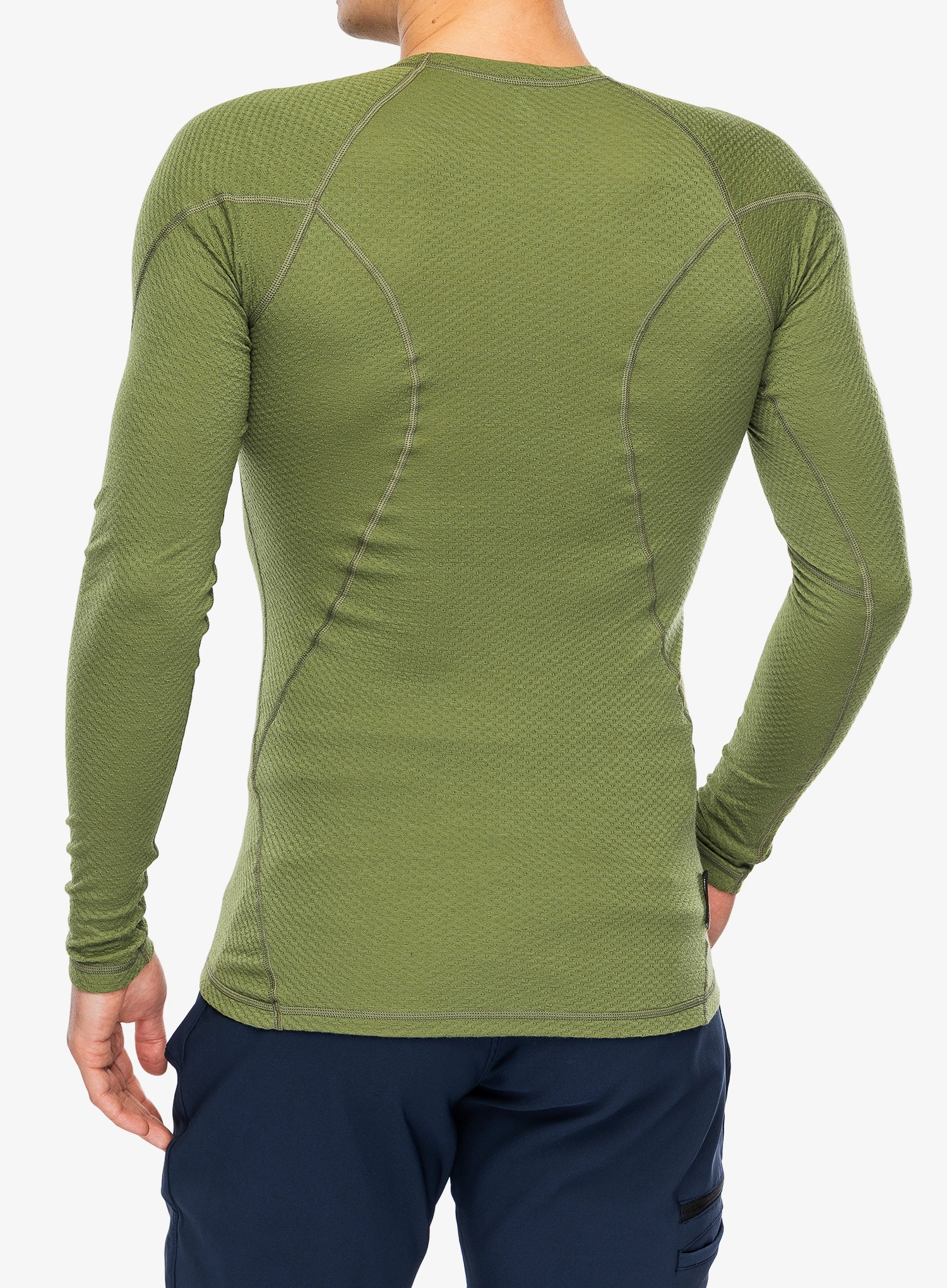 Funktionsshirt Herren Langarm Sensor Merino DF Tee LS Camp - safari green