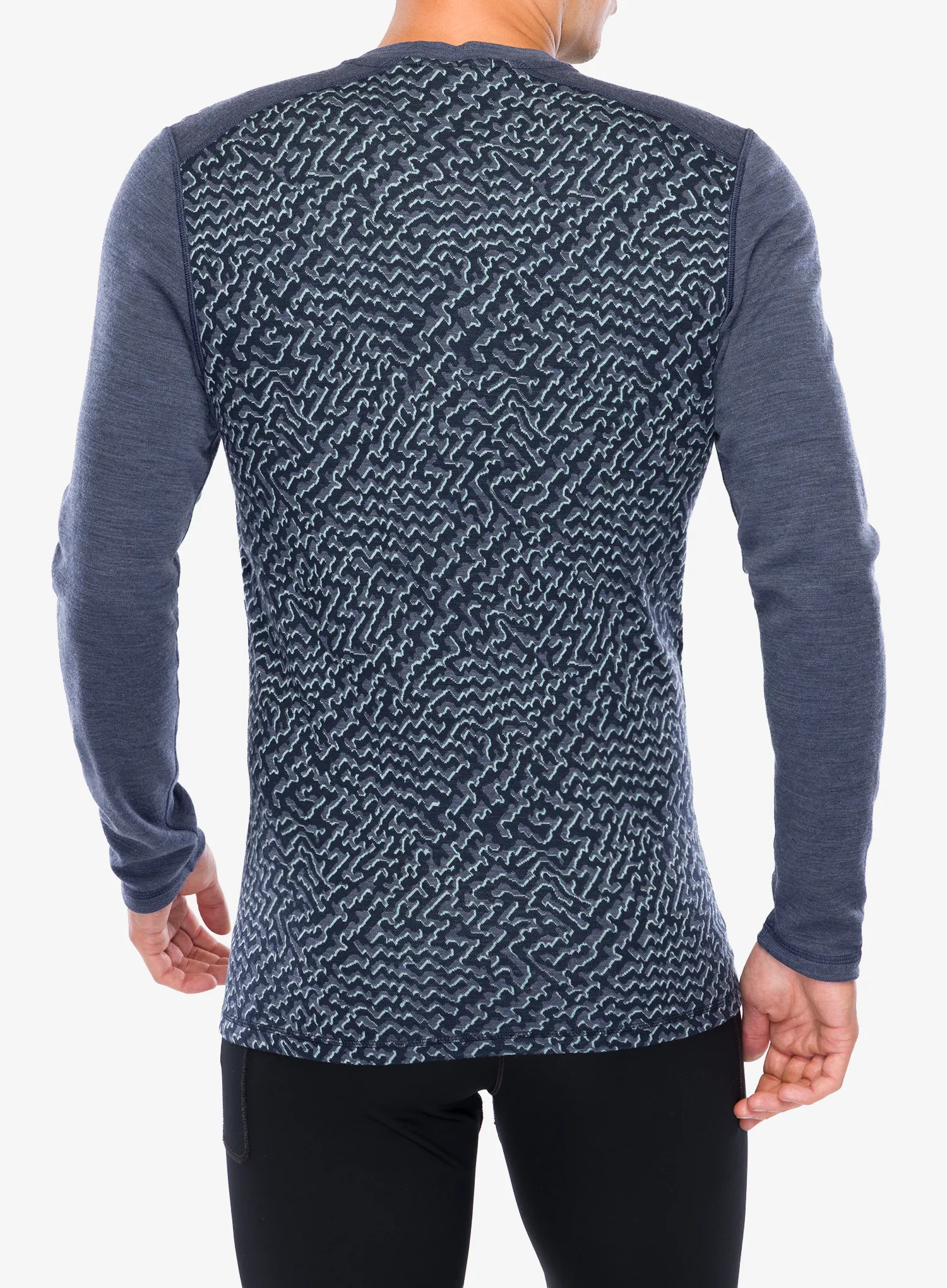 Funktionsshirt Herren Langarm Smartwool Classic Thermal Merino Base Layer Crew Boxed - nightfall retro line