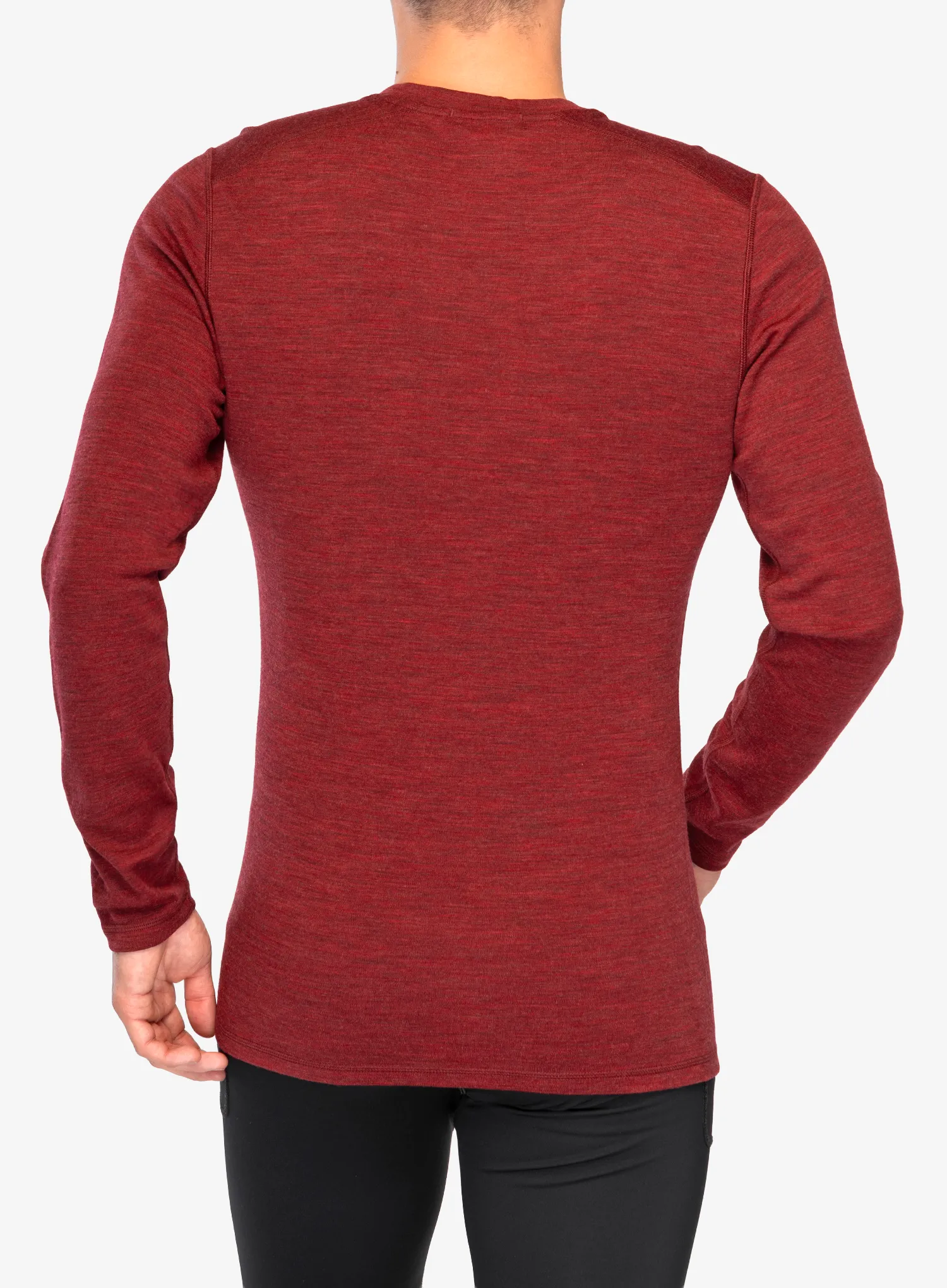 Funktionsshirt Herren Langarm Smartwool Merino 250 Baselayer Crew - currant heather