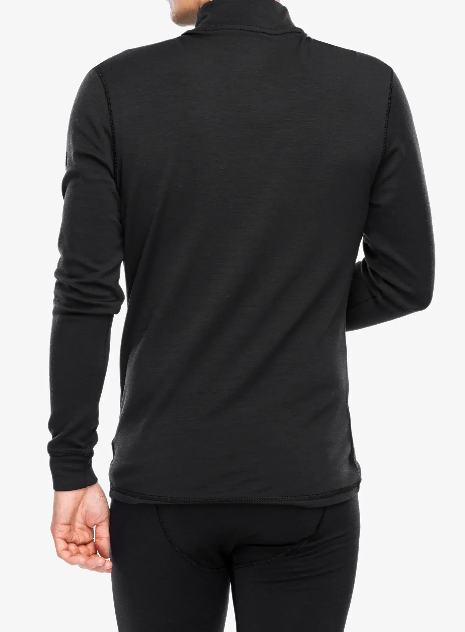 Funktionsshirt Herren Langarm Super.natural Hot 6 Pack Turtleneck - jet black