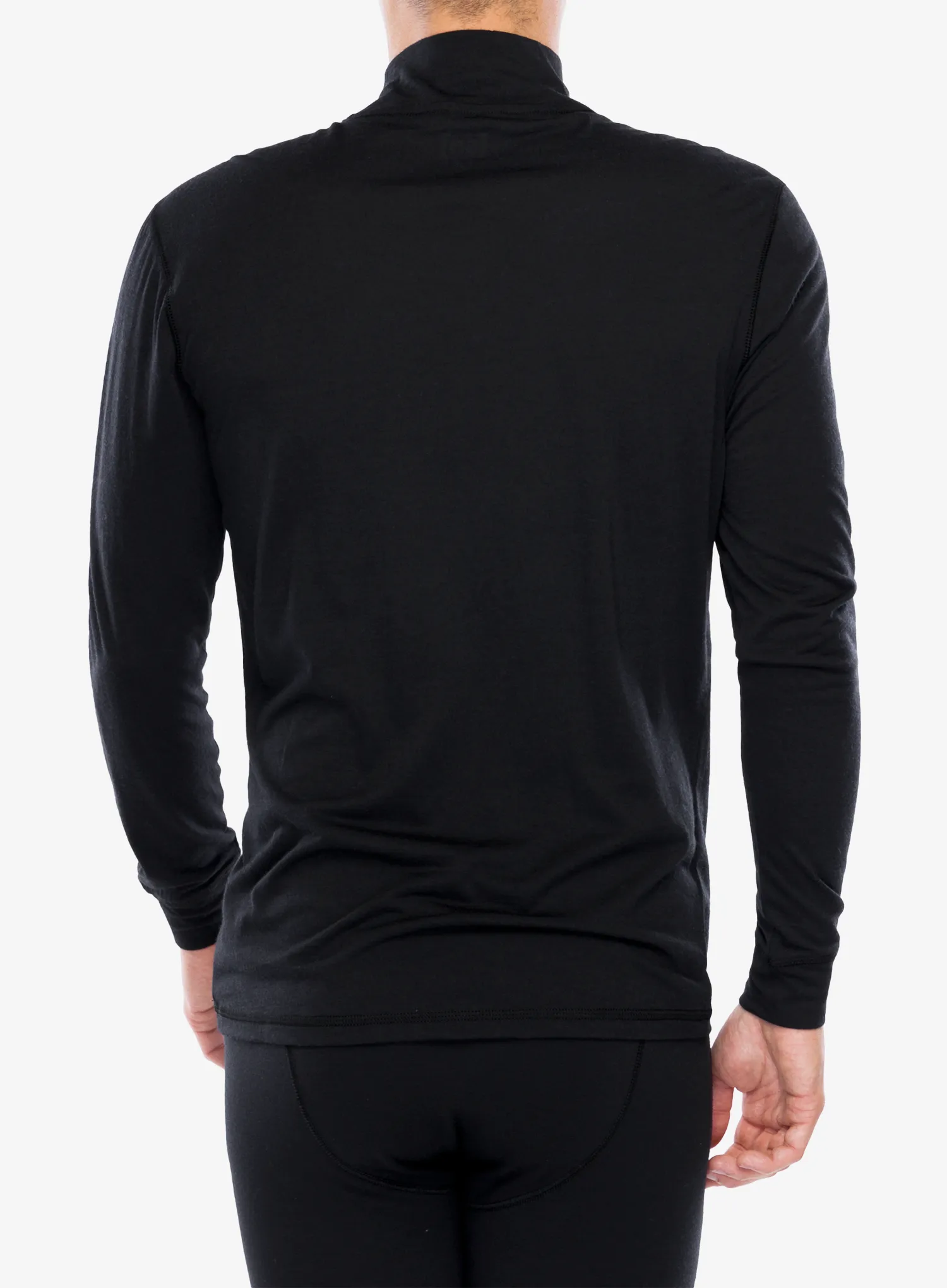 Funktionsshirt Herren Langarm Super.natural Tundra175 Turtleneck - jet black