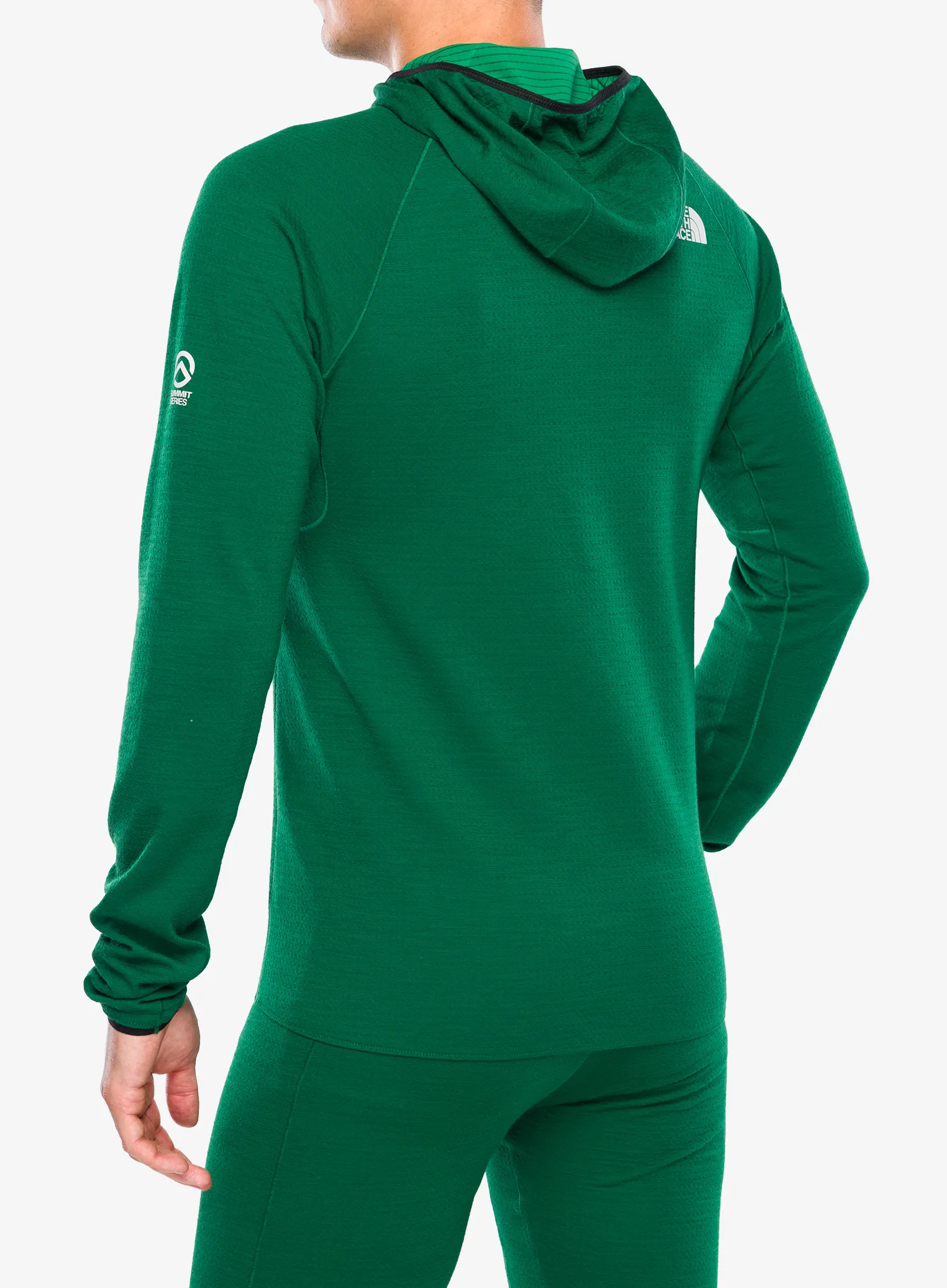 Funktionsshirt Herren Langarm The North Face Summit Dotknit AMK Hoodie - apex green