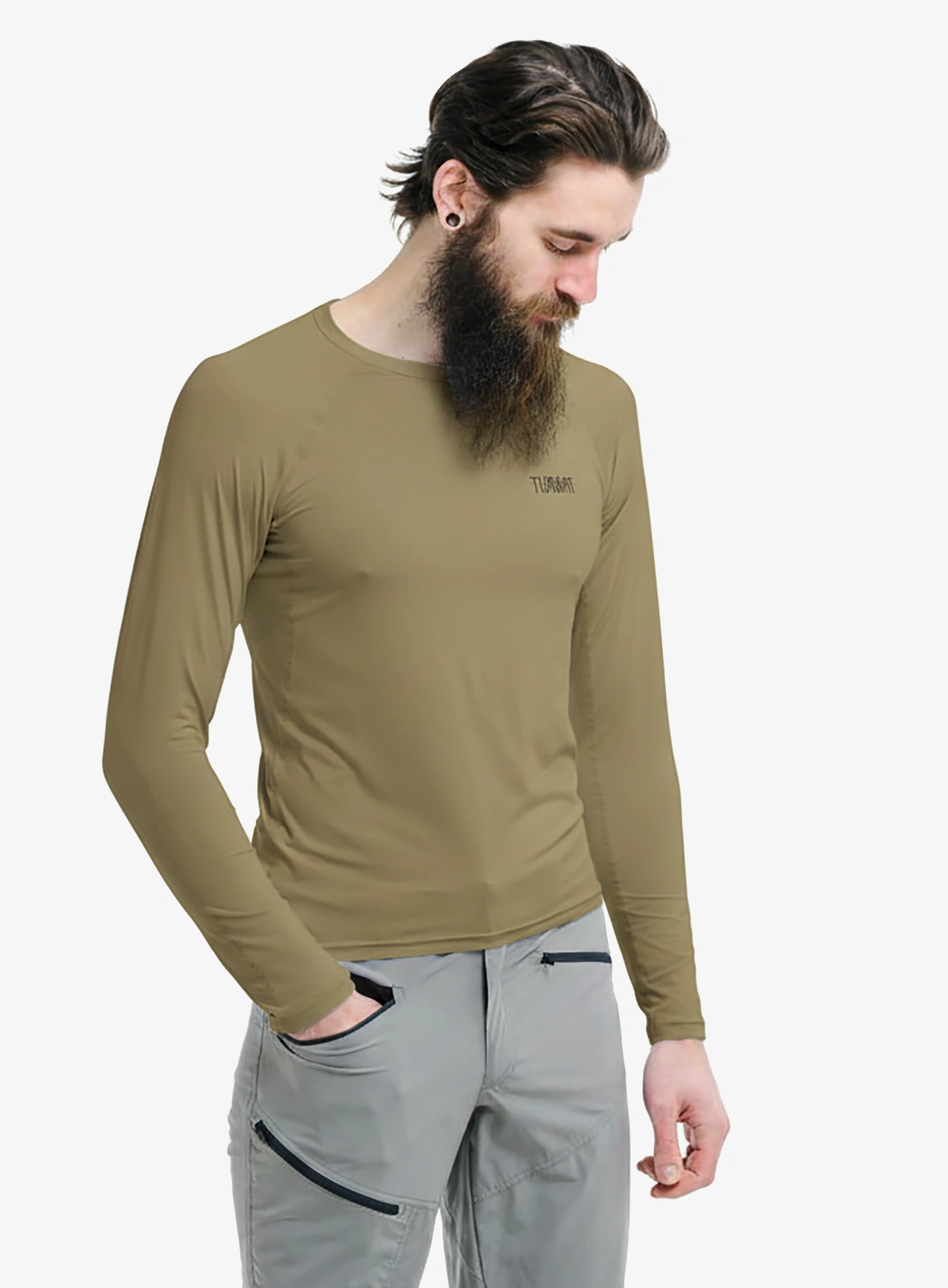Funktionsshirt Herren Langarm Turbat Hike Lite LS Thermo T-Shirt - cornstalk sand