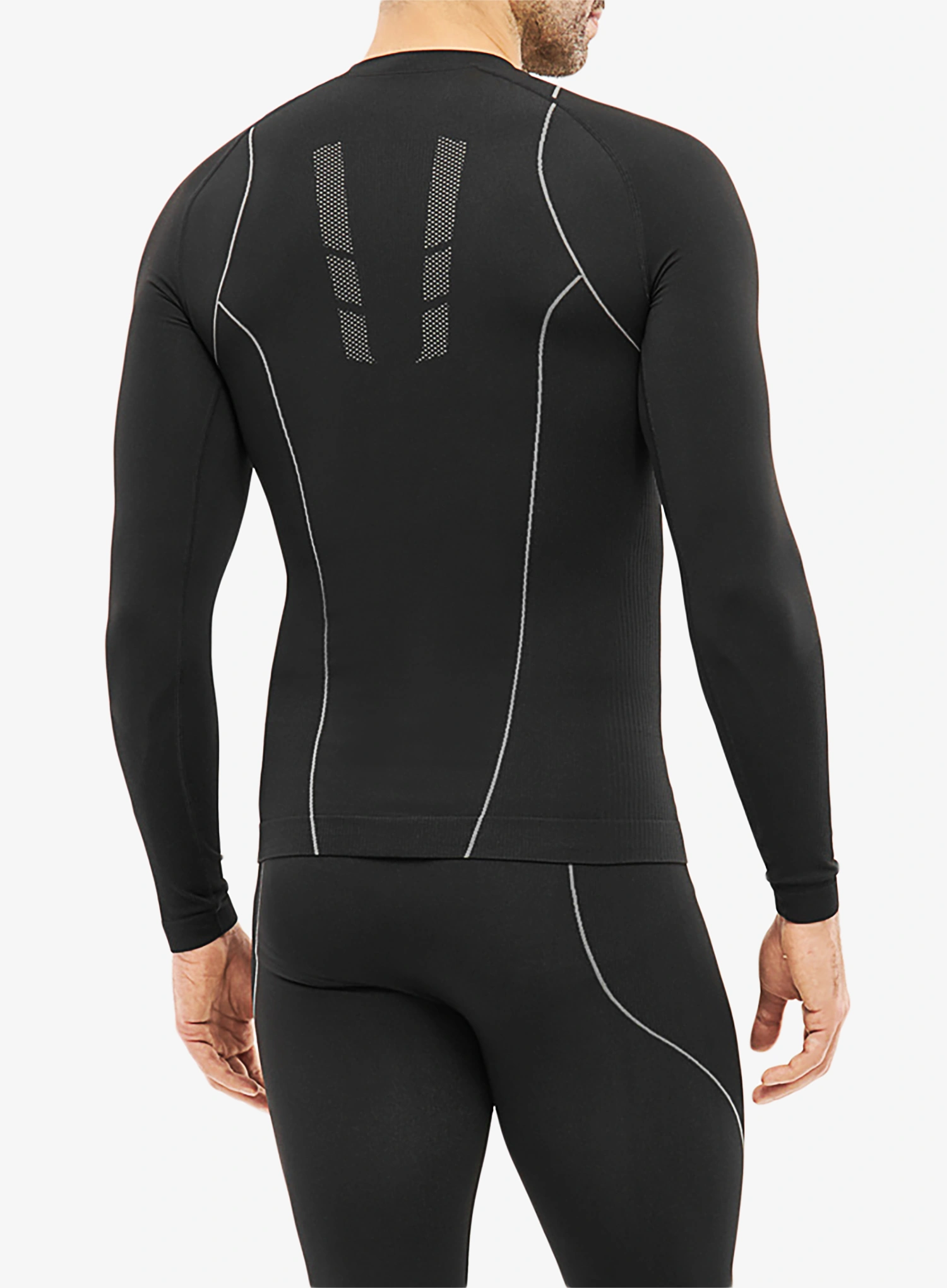 Funktionsshirt Herren Langarm Viking Base Layer Eiger 2.0 Longsleeve - black/grey