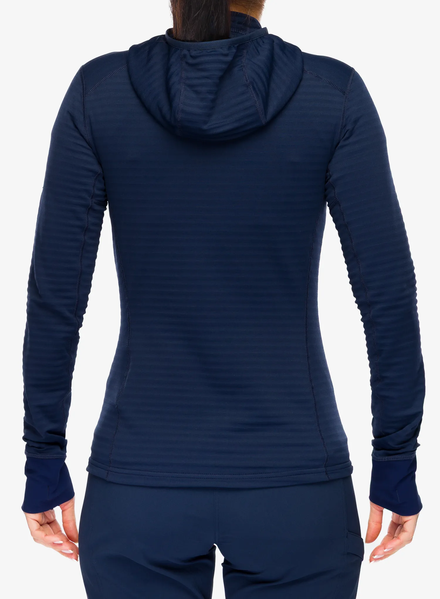 Trekking-Pullover Damen Mammut Taiss Light ML Hooded Jacket - marine