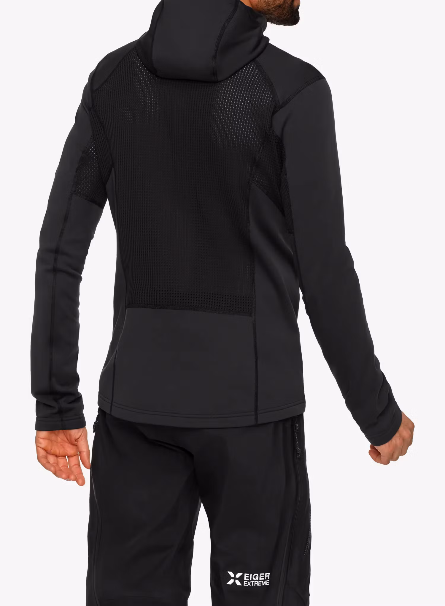 Trekking-Pullover Mammut Eiger Nordwand Advanced ML Hooded Jacket - black