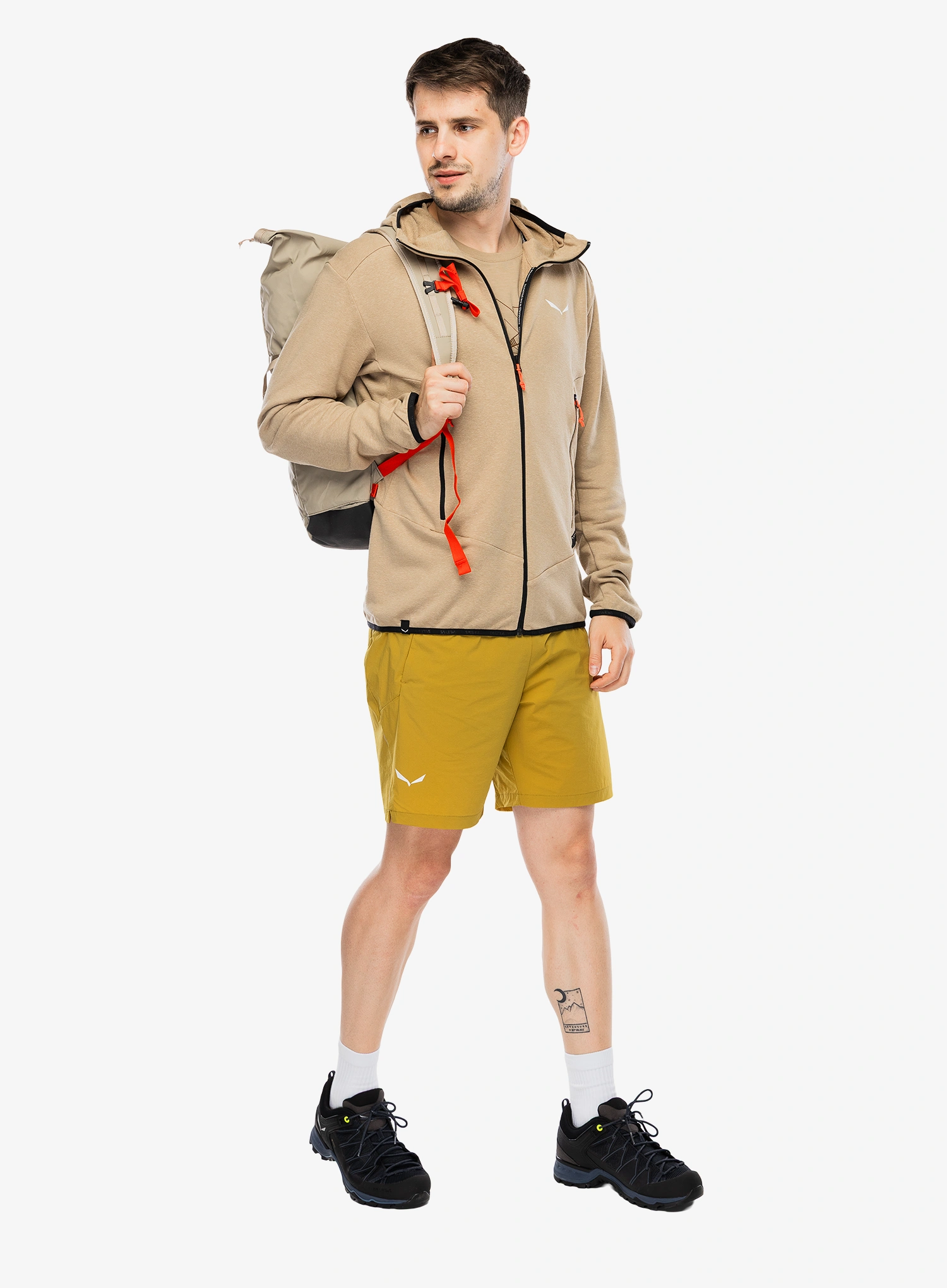 Trekking-Pullover Salewa Agner Hemp 2 Hooded Jacket - quicksand