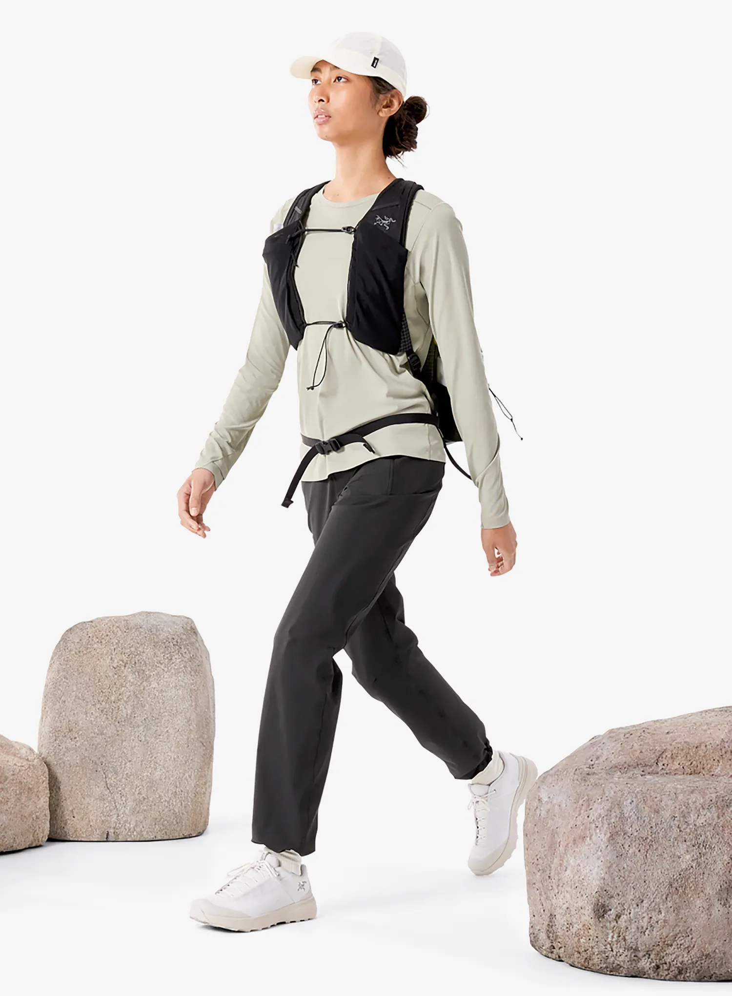 Kletter-Pullover Damen Arcteryx Sunna Crew LS - habitat