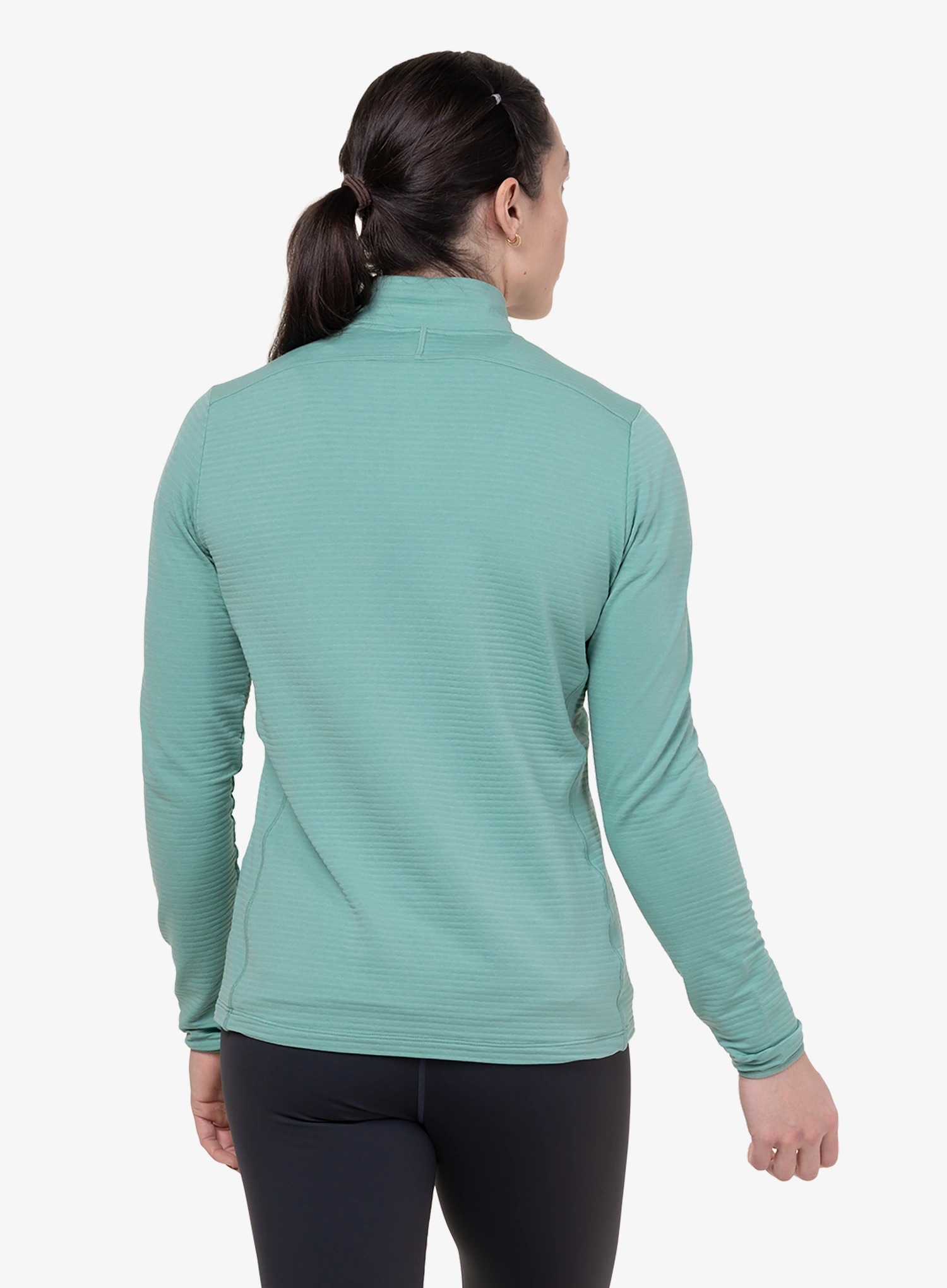 Kletter-Pullover Damen Mountain Equipment Lumiko Zip-T - lichen green/d.teal
