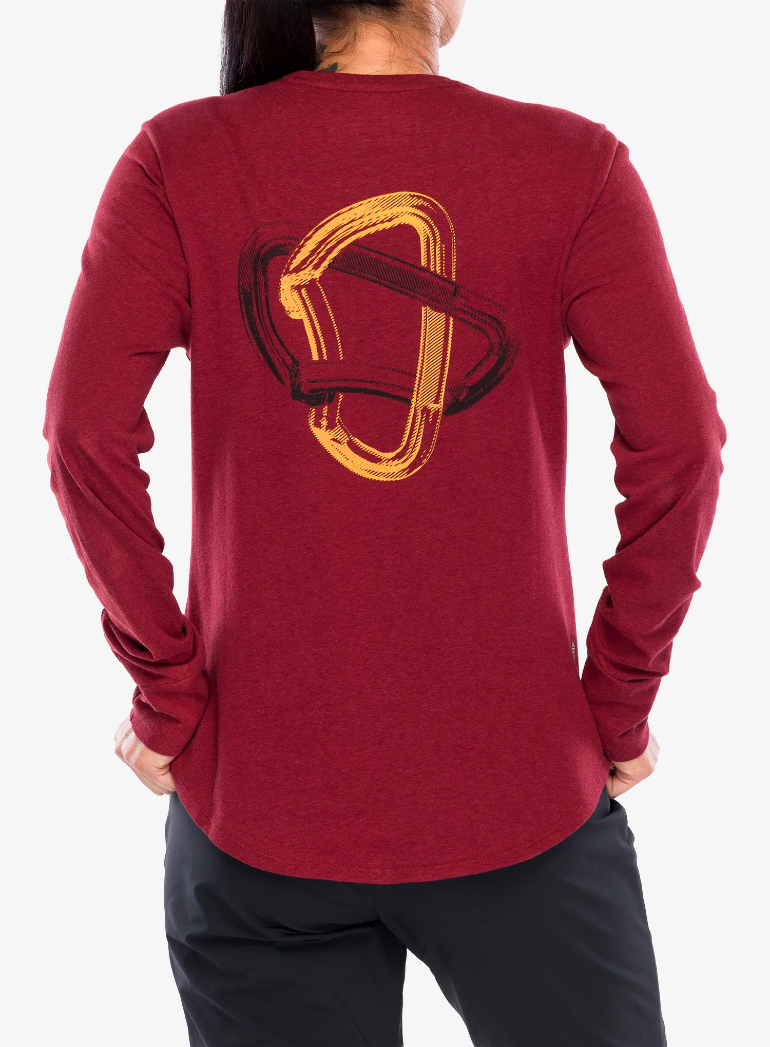 Kletter-Pullover Damen Salewa Lavaredo Hemp L/S Tee - syrah