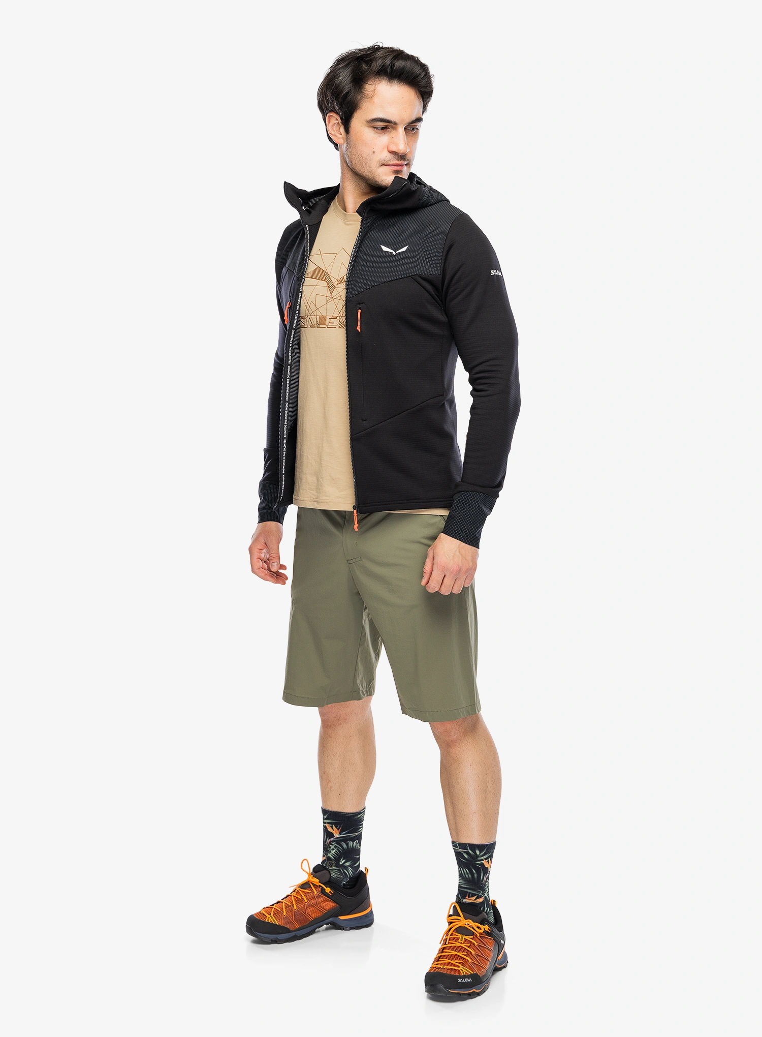 Kletter-Pullover Salewa Agner Polarlite Hooded Jacket - black out