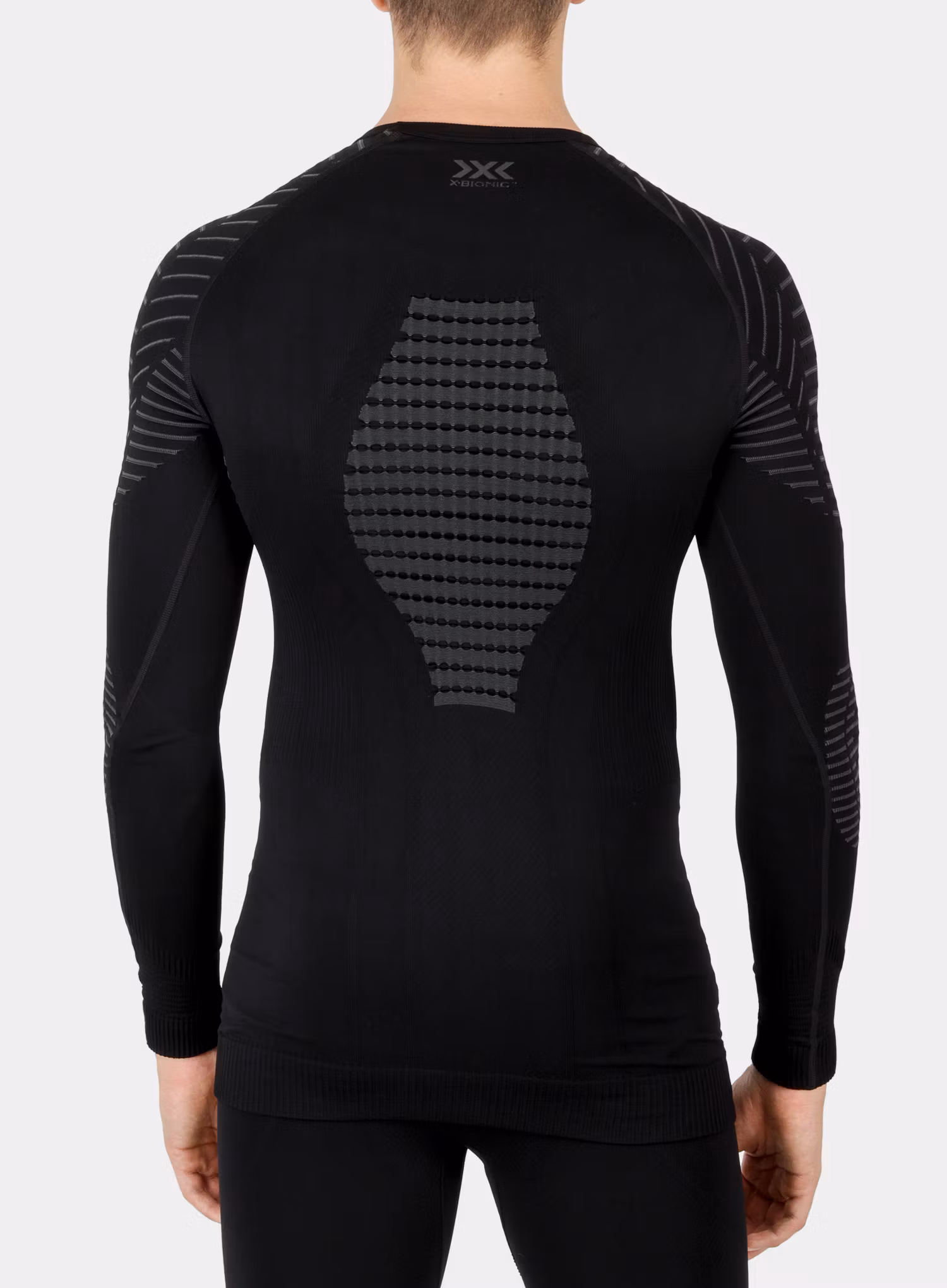 Pullover X-Bionic Invent 4.0 Shirt Round Neck SG L/S - black/charcoal