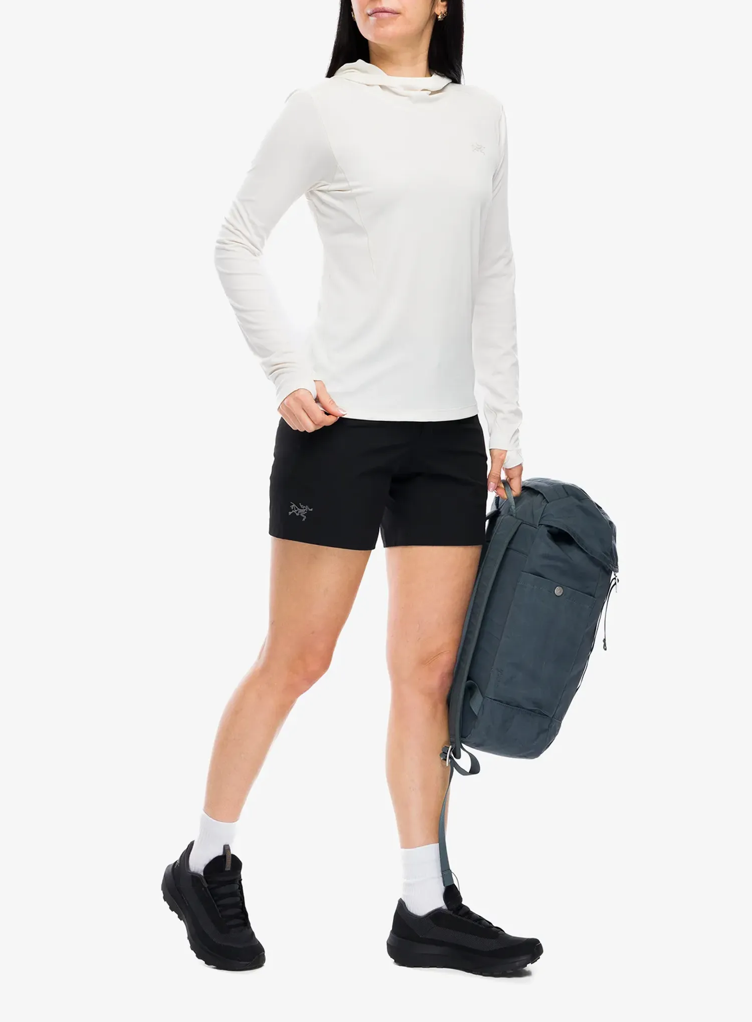 Kapuzenpullover Damen Arcteryx Sunna Hoody - arctic silk