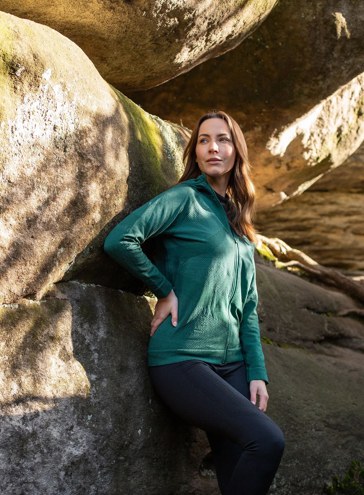 Hoodie Brubeck Thermo Wool by Pustelnik - green