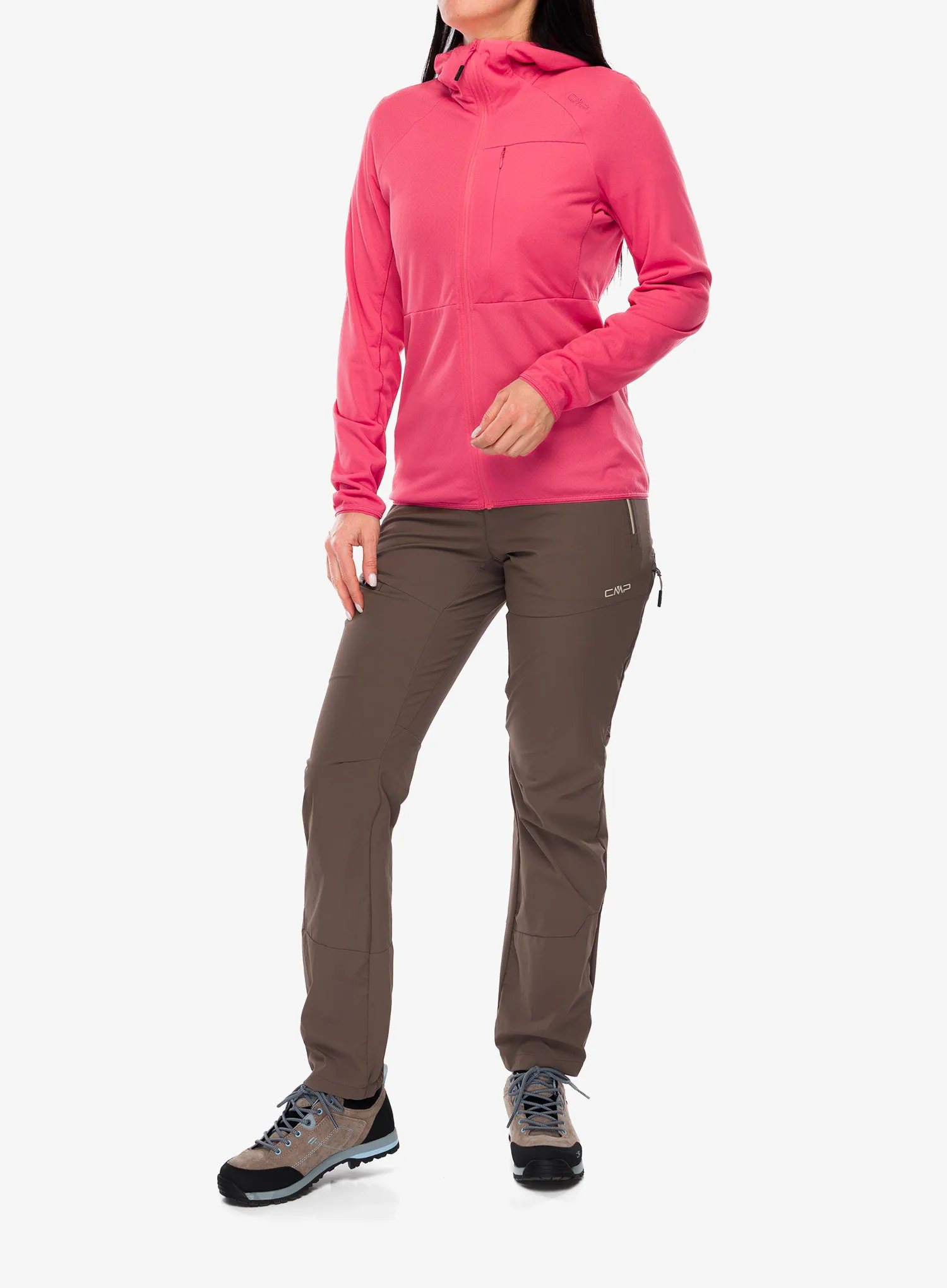 Kapuzenpullover Damen CMP Skylea Jacket - coral