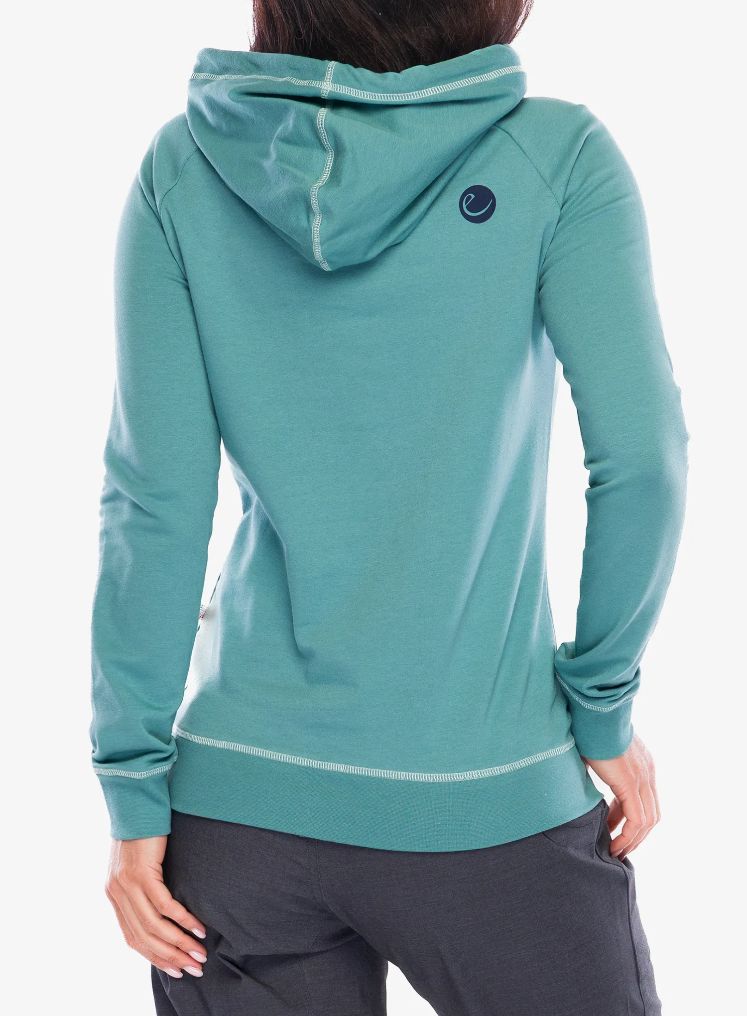 Kapuzenpullover Damen Edelrid Tecu Hoody  - mineral blue