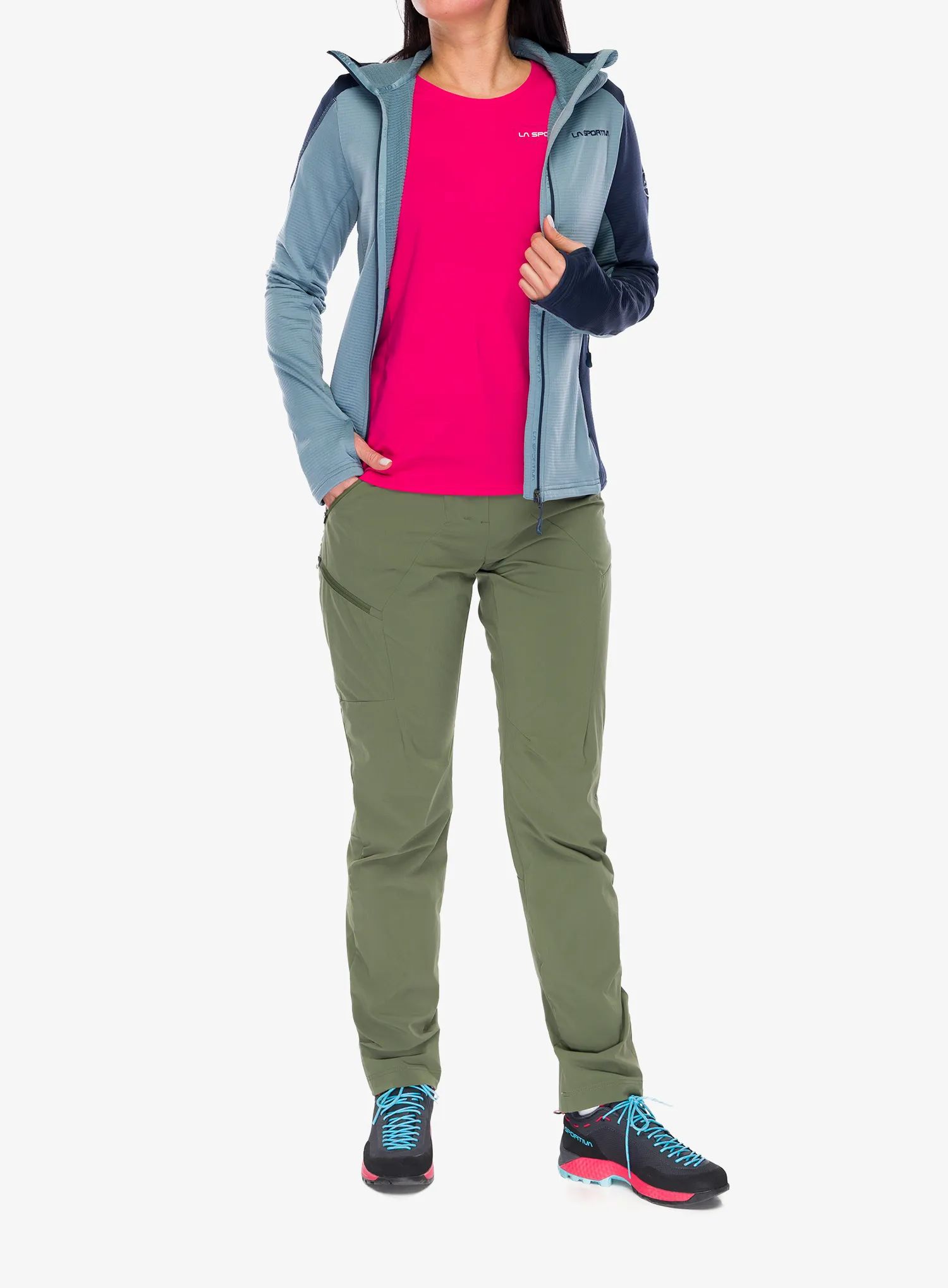 Kapuzenpullover Damen La Sportiva Chill Thermal Hoody - limestone/night sky