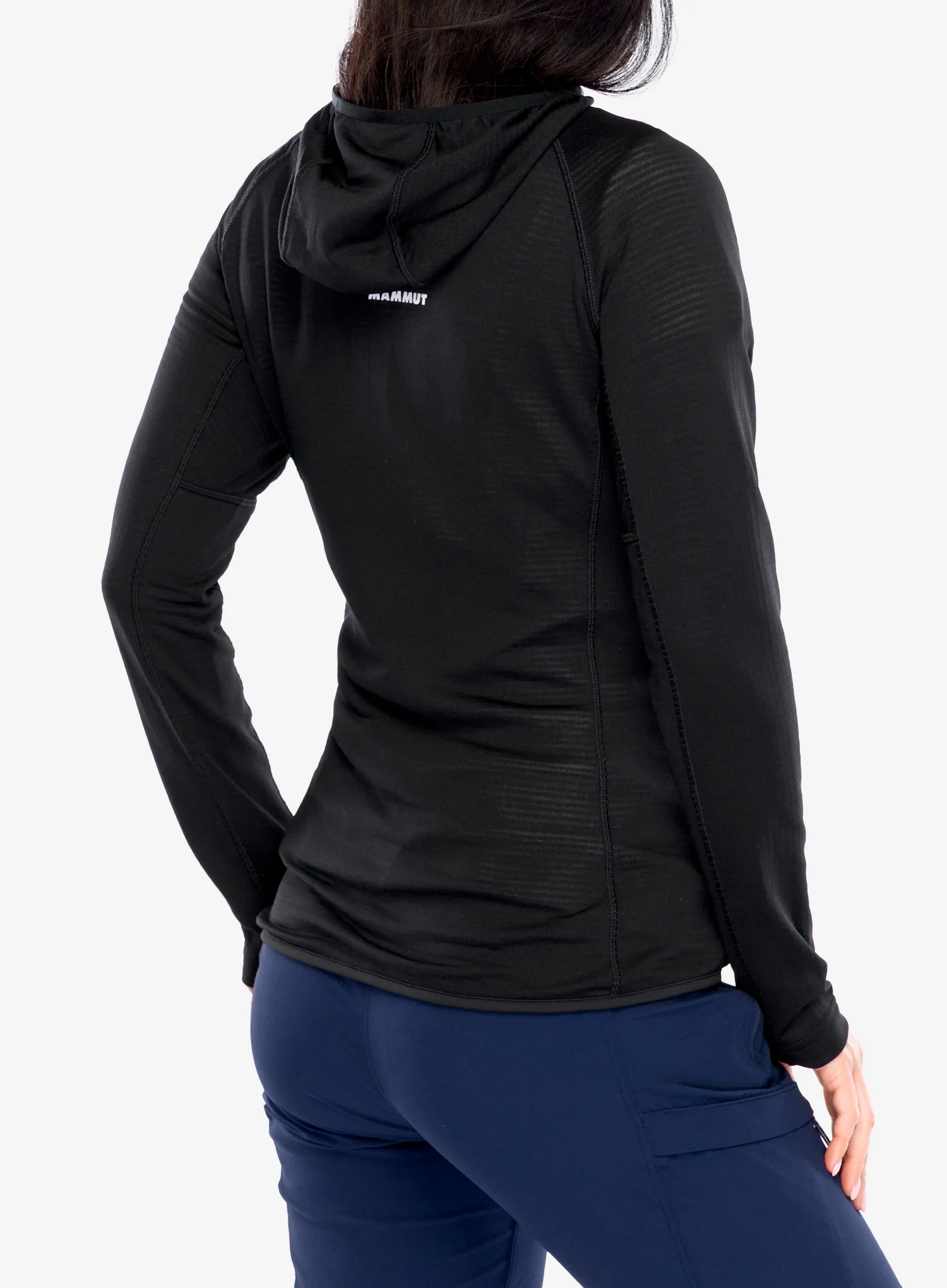 Kapuzenpullover Damen Mammut Aenergy Light ML Hooded Jacket - black