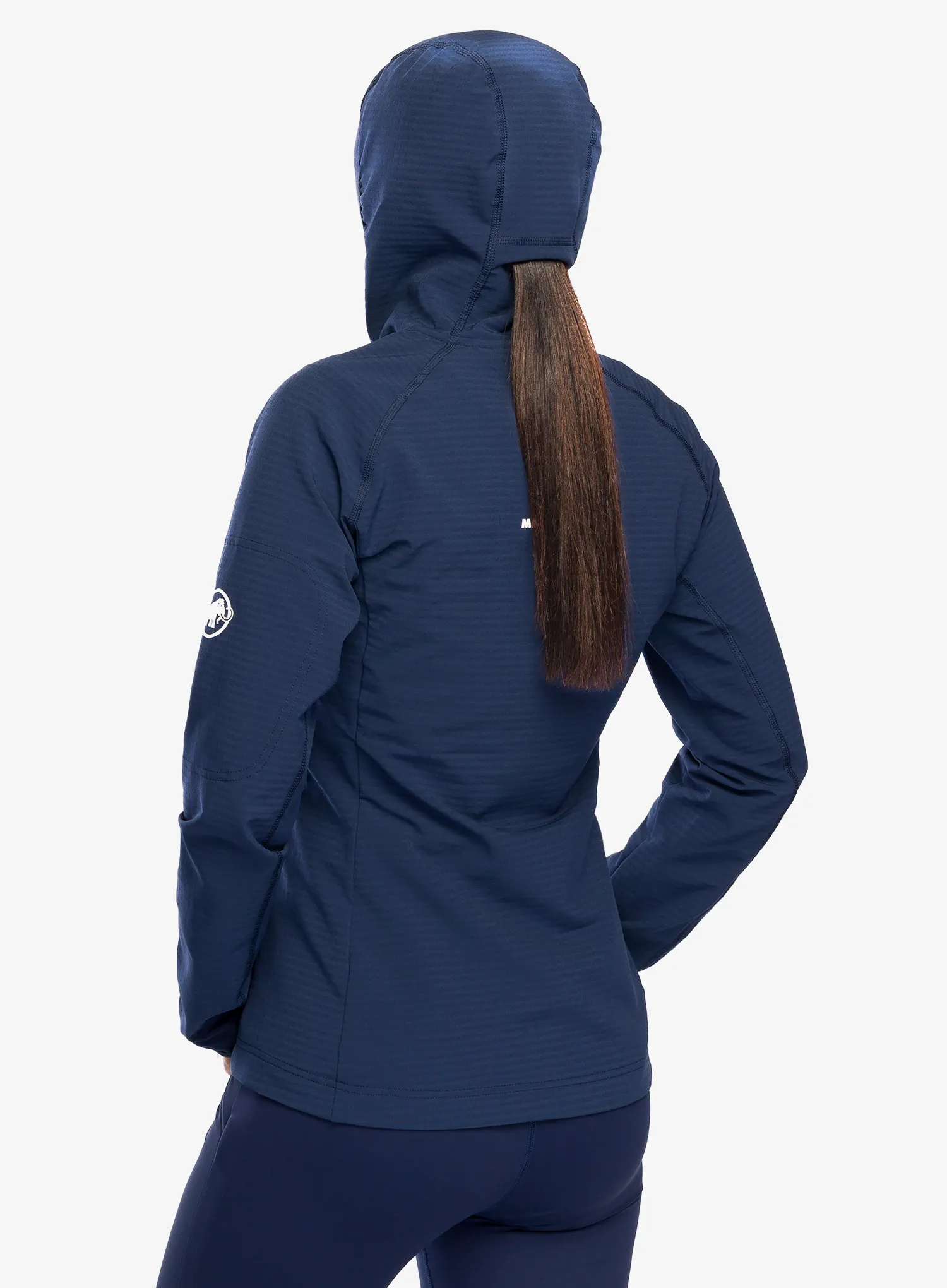 Kapuzenpullover Damen Mammut Madris Light ML Hooded Jacket - marine