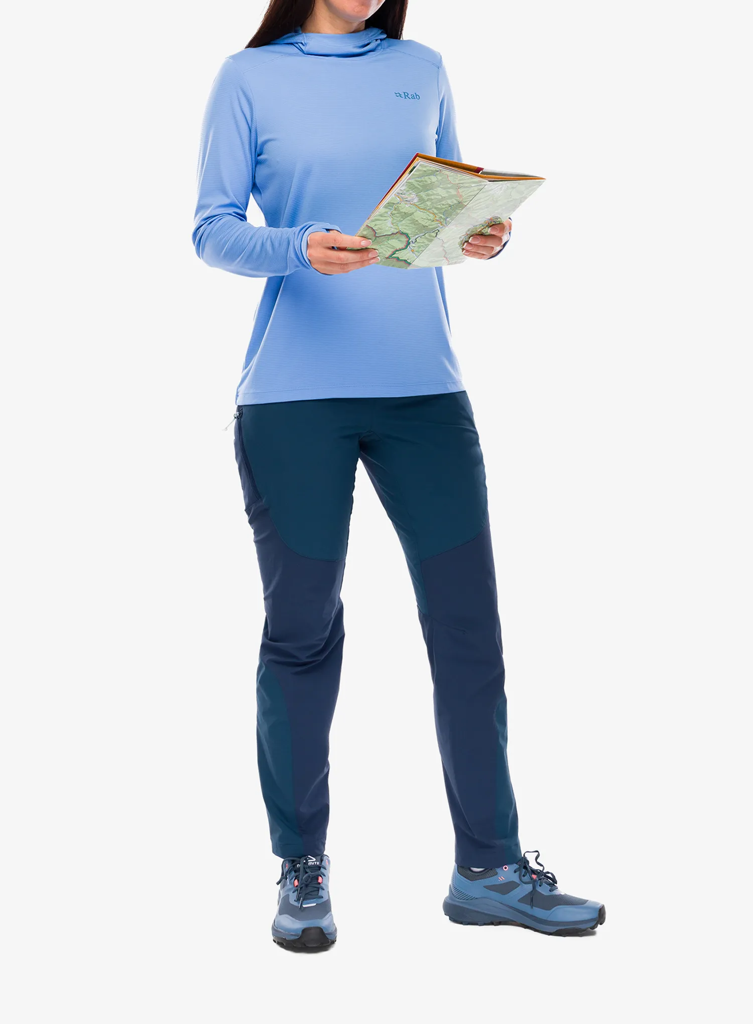 Kapuzenpullover Damen Rab Force Hoody - bluebird
