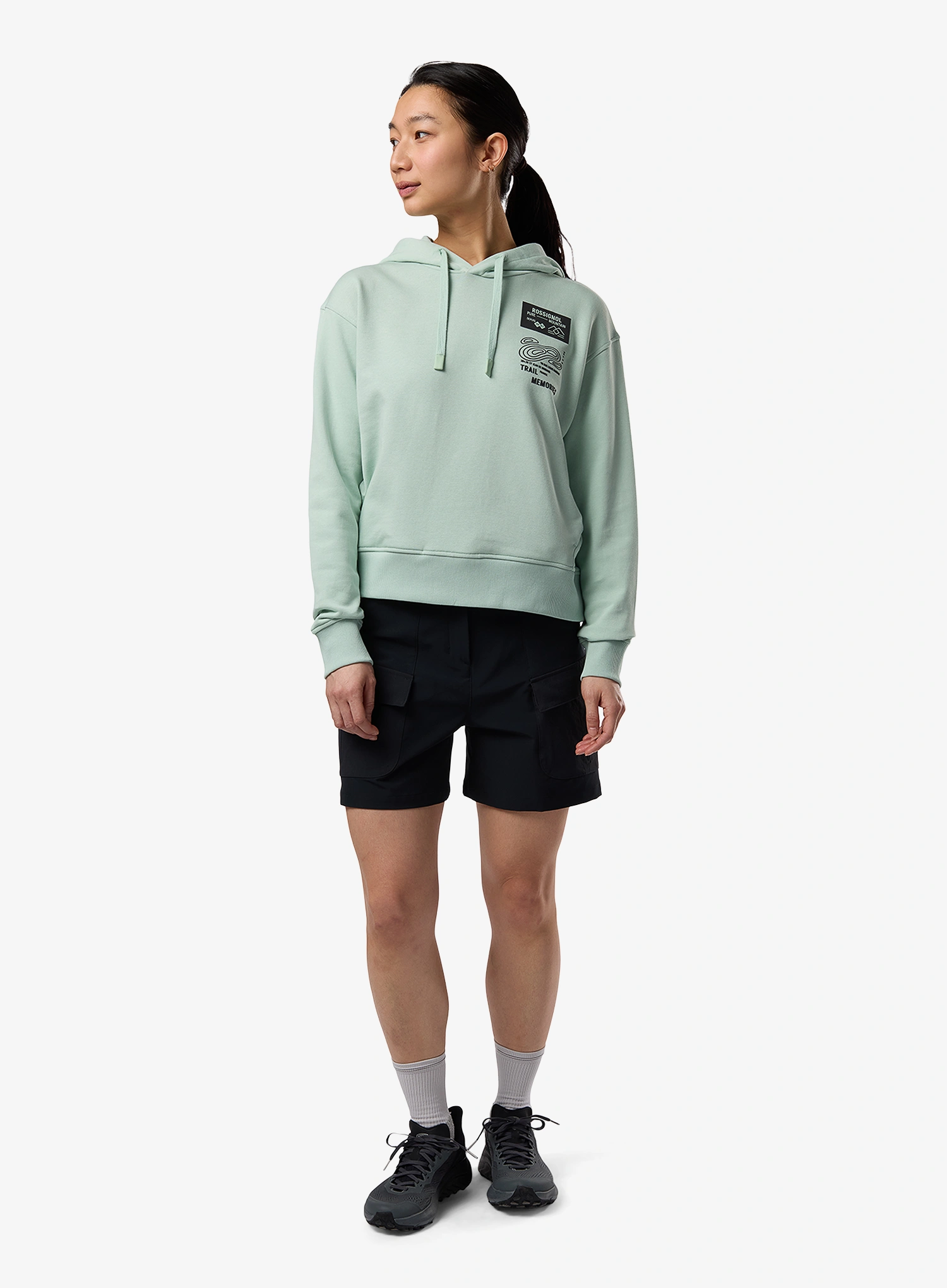 Kapuzenpullover Damen Rossignol Waterfall Hoodie - silt green