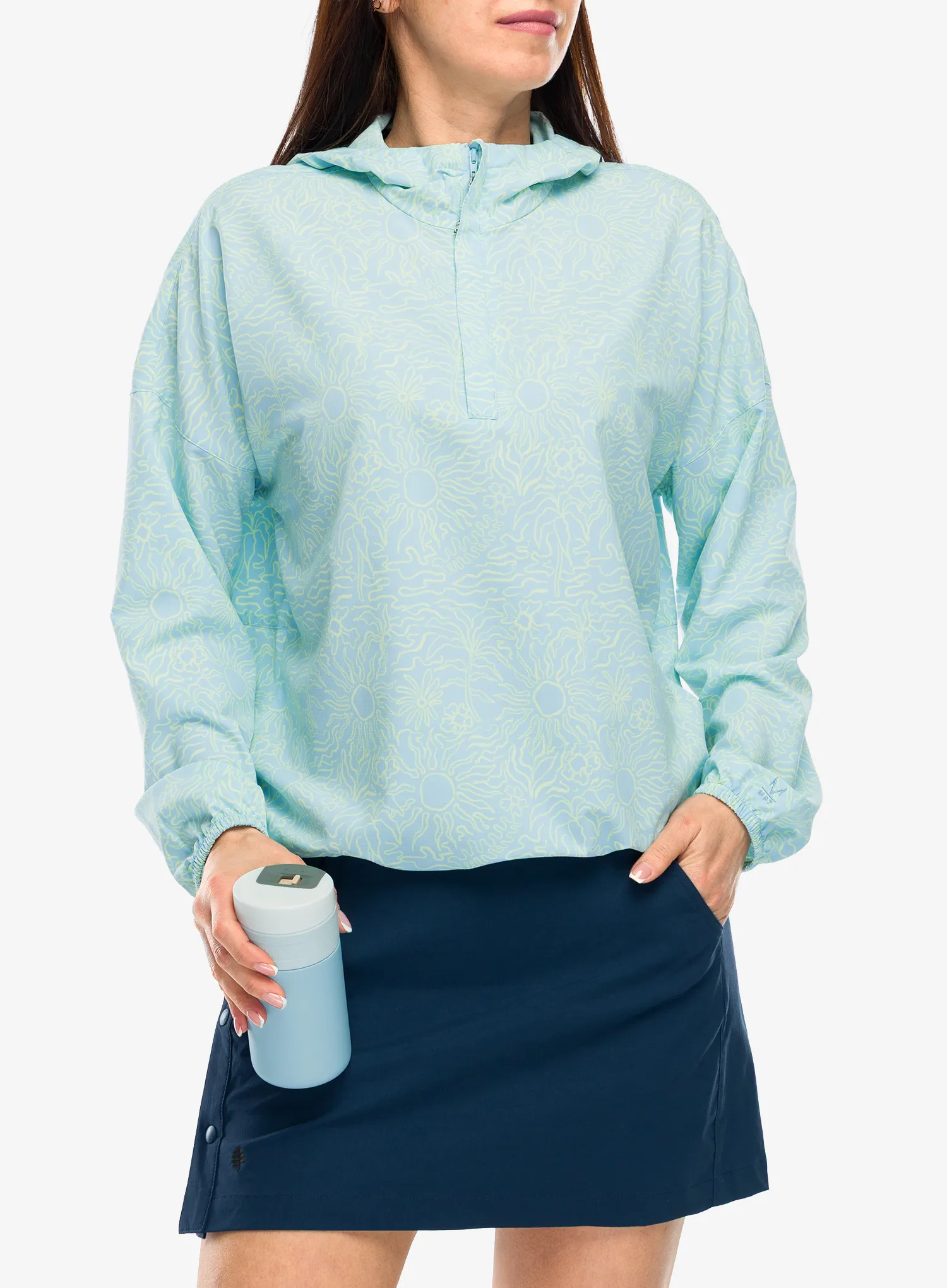 Kapuzenpullover Damen Royal Robbins Salathe Sun Hoodie L/S - skyway solar pt