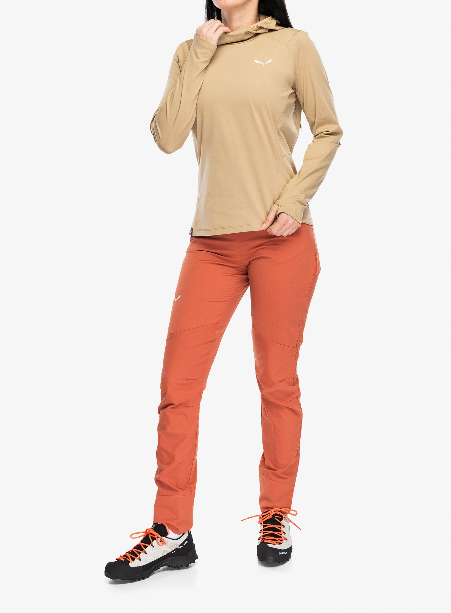 Kapuzenpullover Damen Salewa Puez Sun Hoodie - quicksand