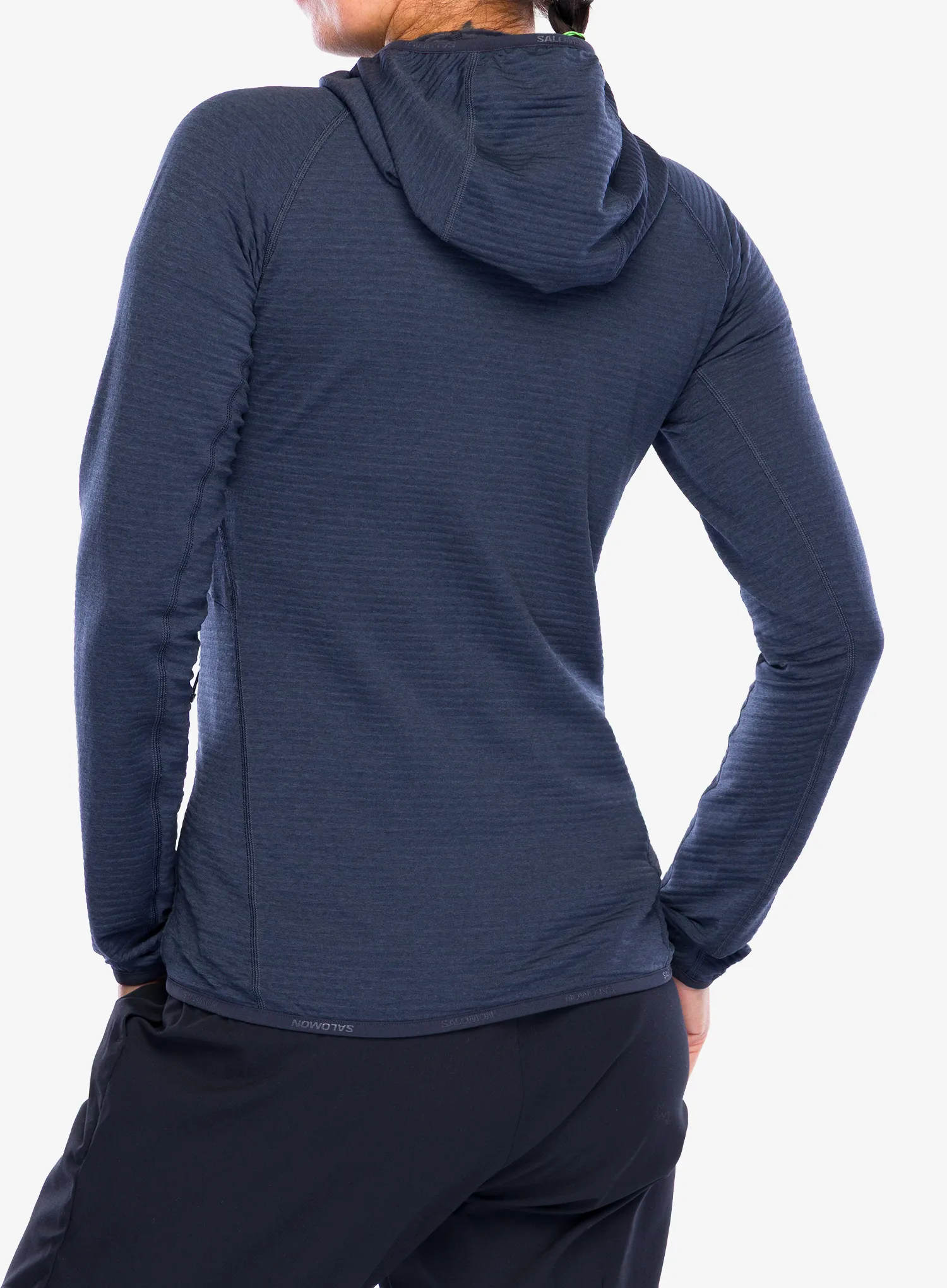 Kapuzenpullover Damen Salomon Essential Lightwarm Hoodie - blue nights