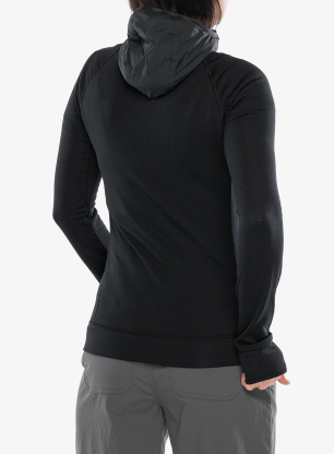 Kapuzenpullover Damen Turbat Ilma Hood - jet black/black