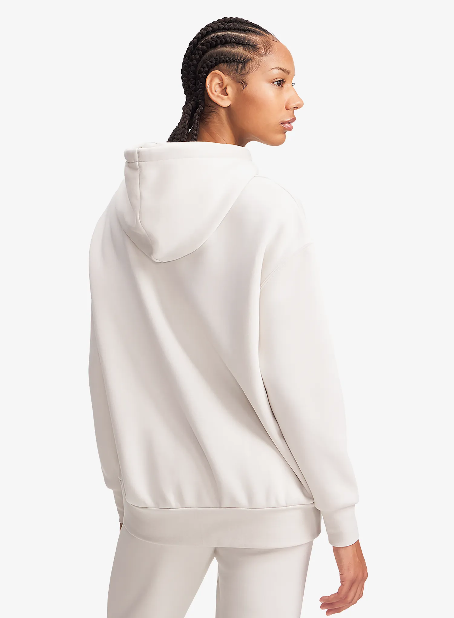 Kapuzenpullover Damen Under Armour Icon Fleece OS Hoodie - summit white/white