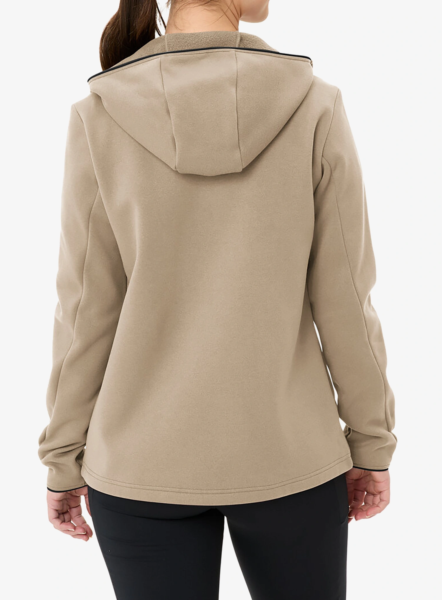Kapuzenpullover Damen Vaude Idris Fleece Hoody - linen