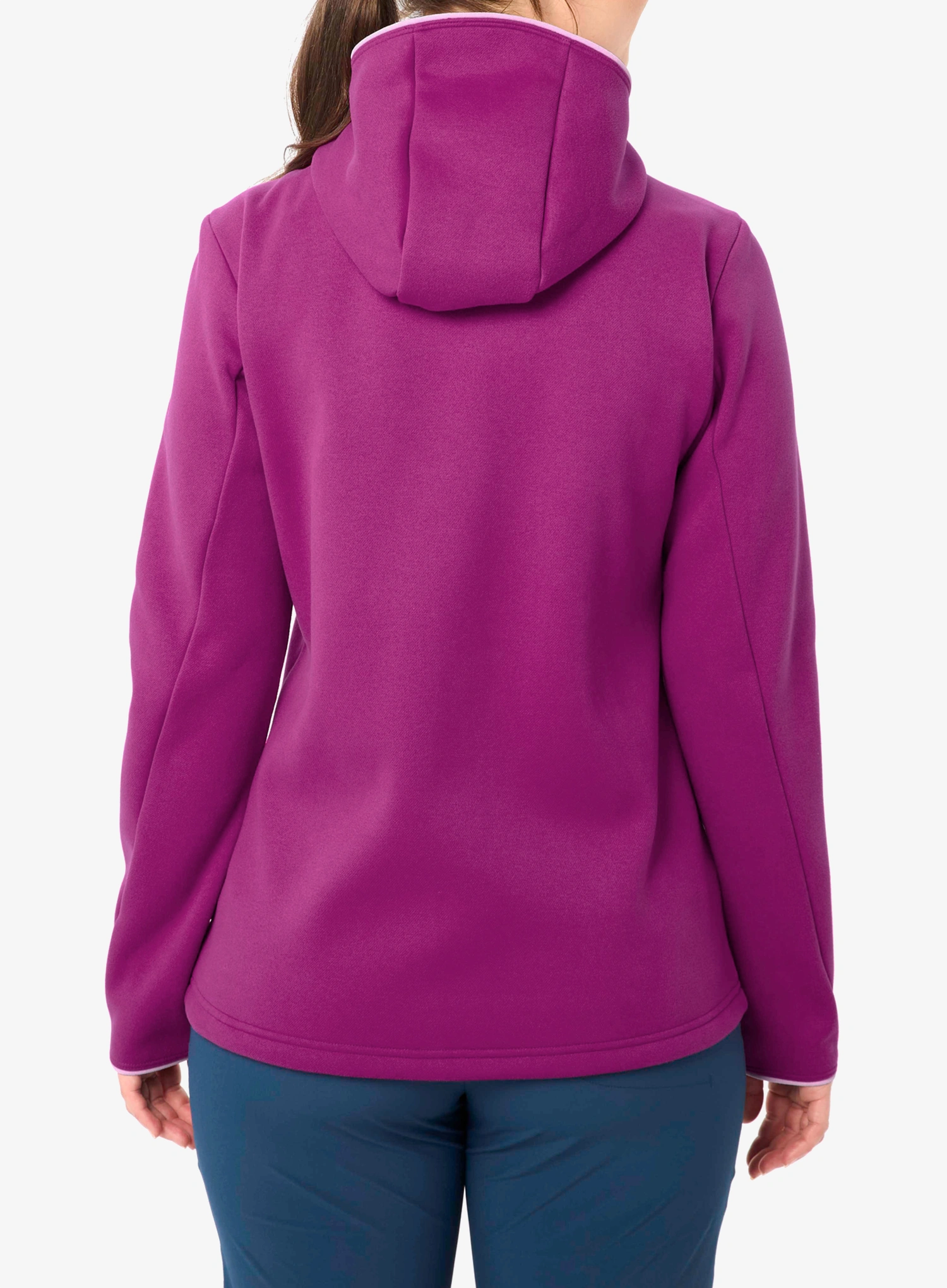 Kapuzenpullover Damen Vaude Idris Fleece Hoody - pink orchid