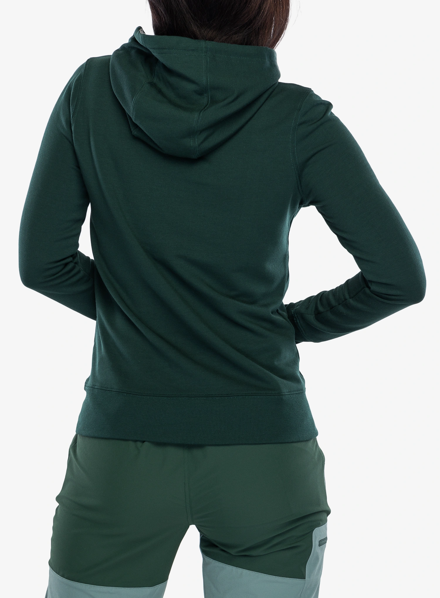 Kapuzenpullover Damen Viking Panaka Hoodie Bamboo - green