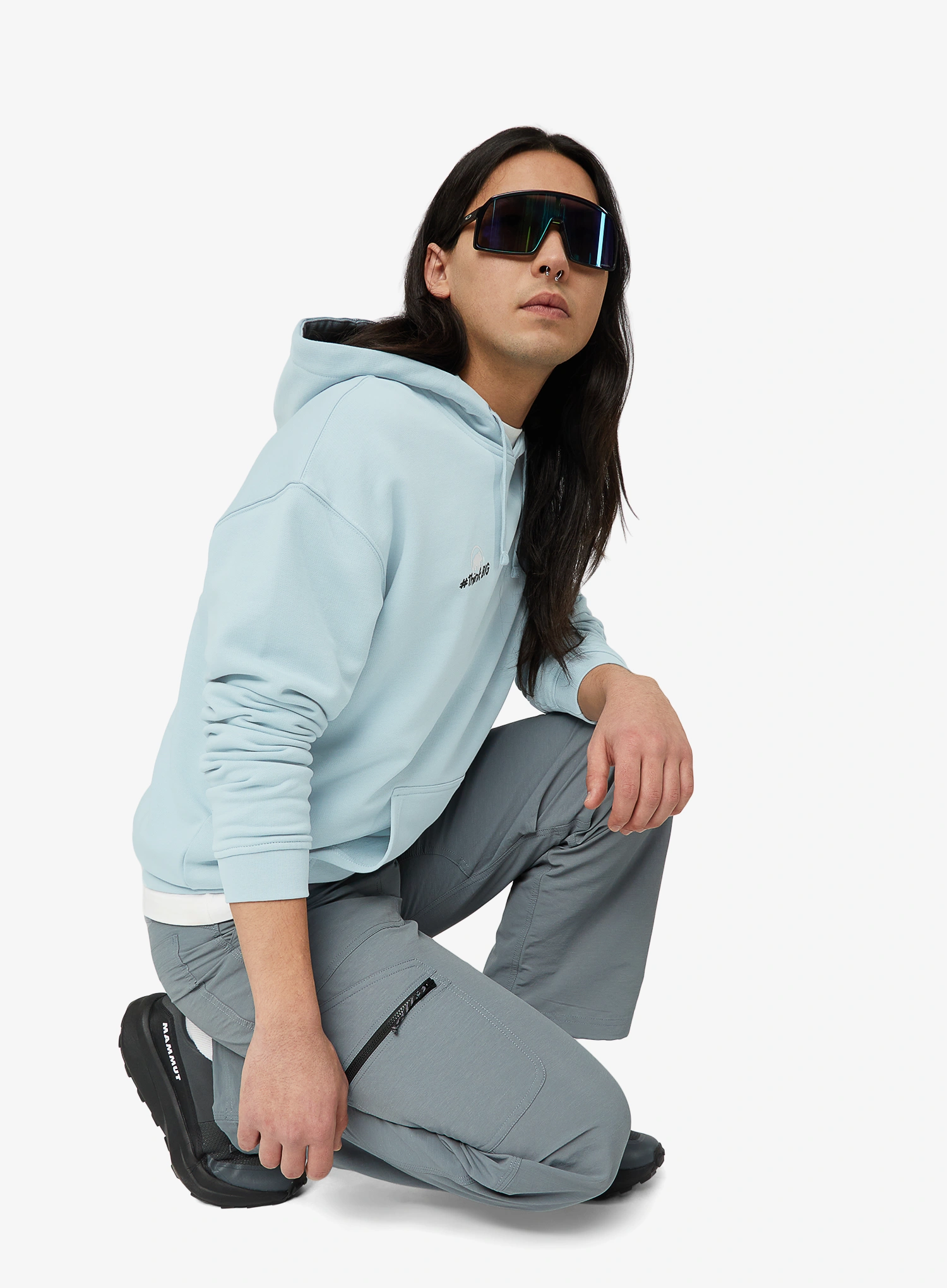 Hoodie Mammut Jakob Schubert x Mammut ML Hoody - nebla