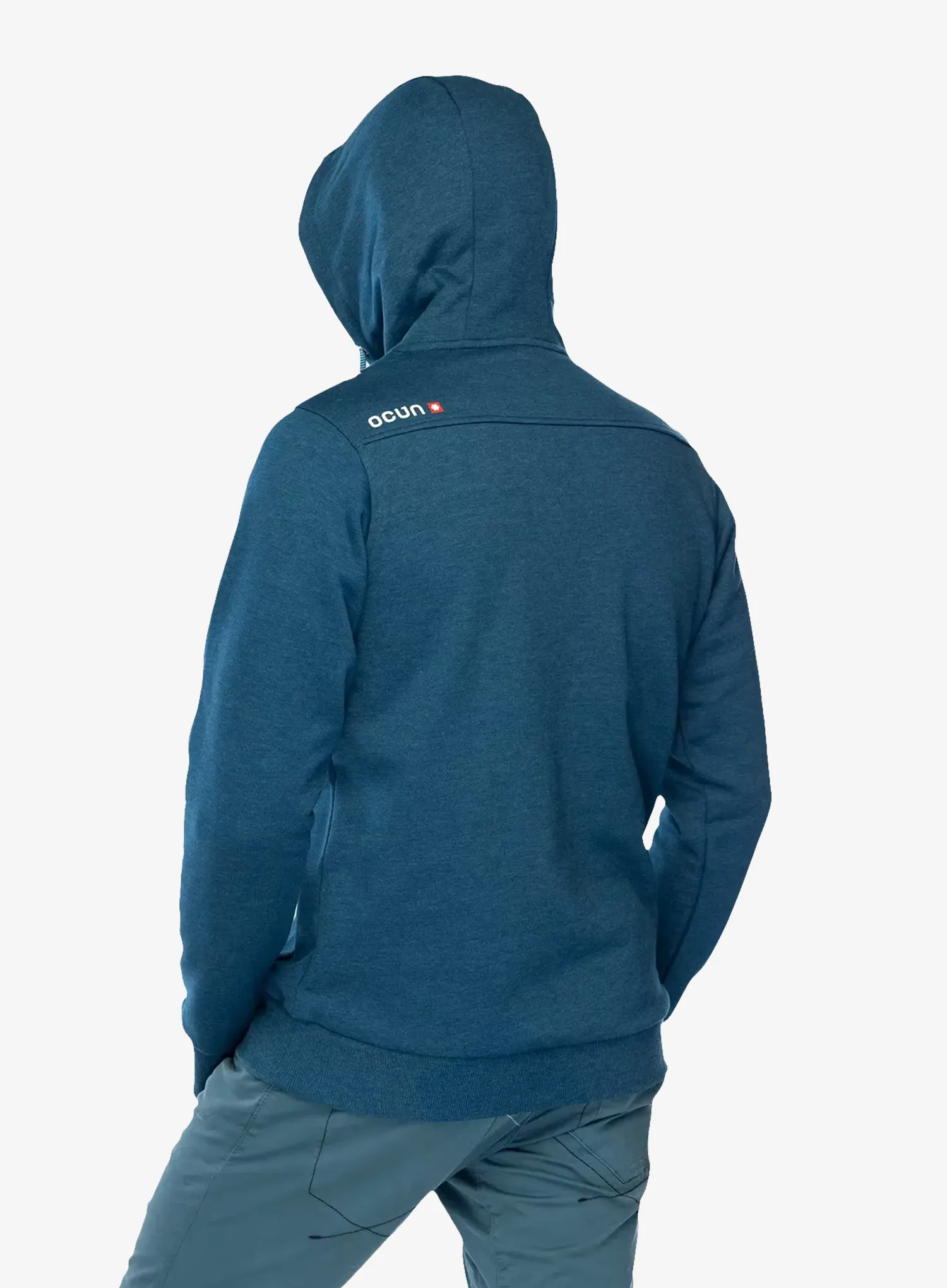 Hoodie Ocun Hoodie - blue opal/excalibur