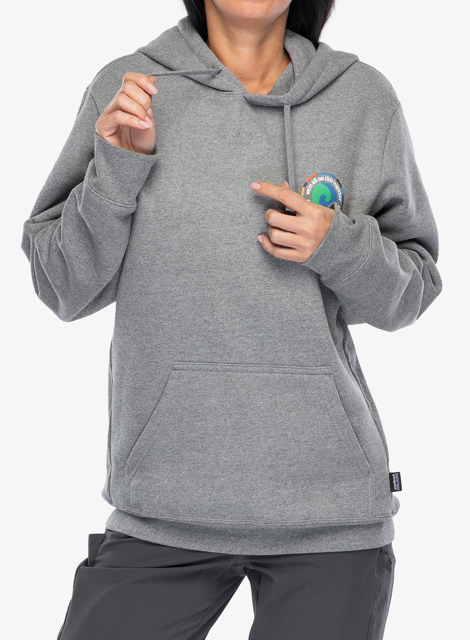 Hoodie Patagonia Unity Fitz Uprisal Hoody - gravel heather