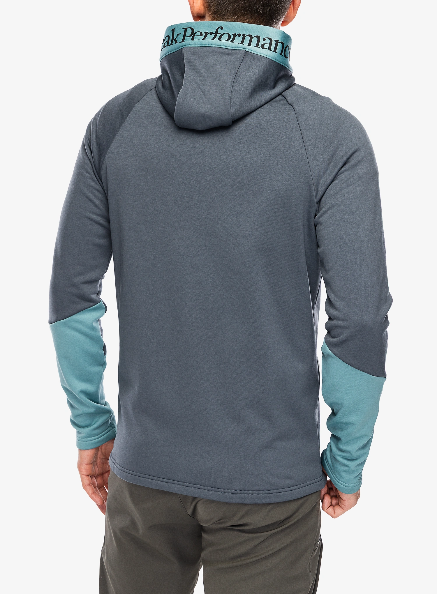 Hoodie Peak Performance Rider Essentials Zip Hood - mountain mist/deluded vision