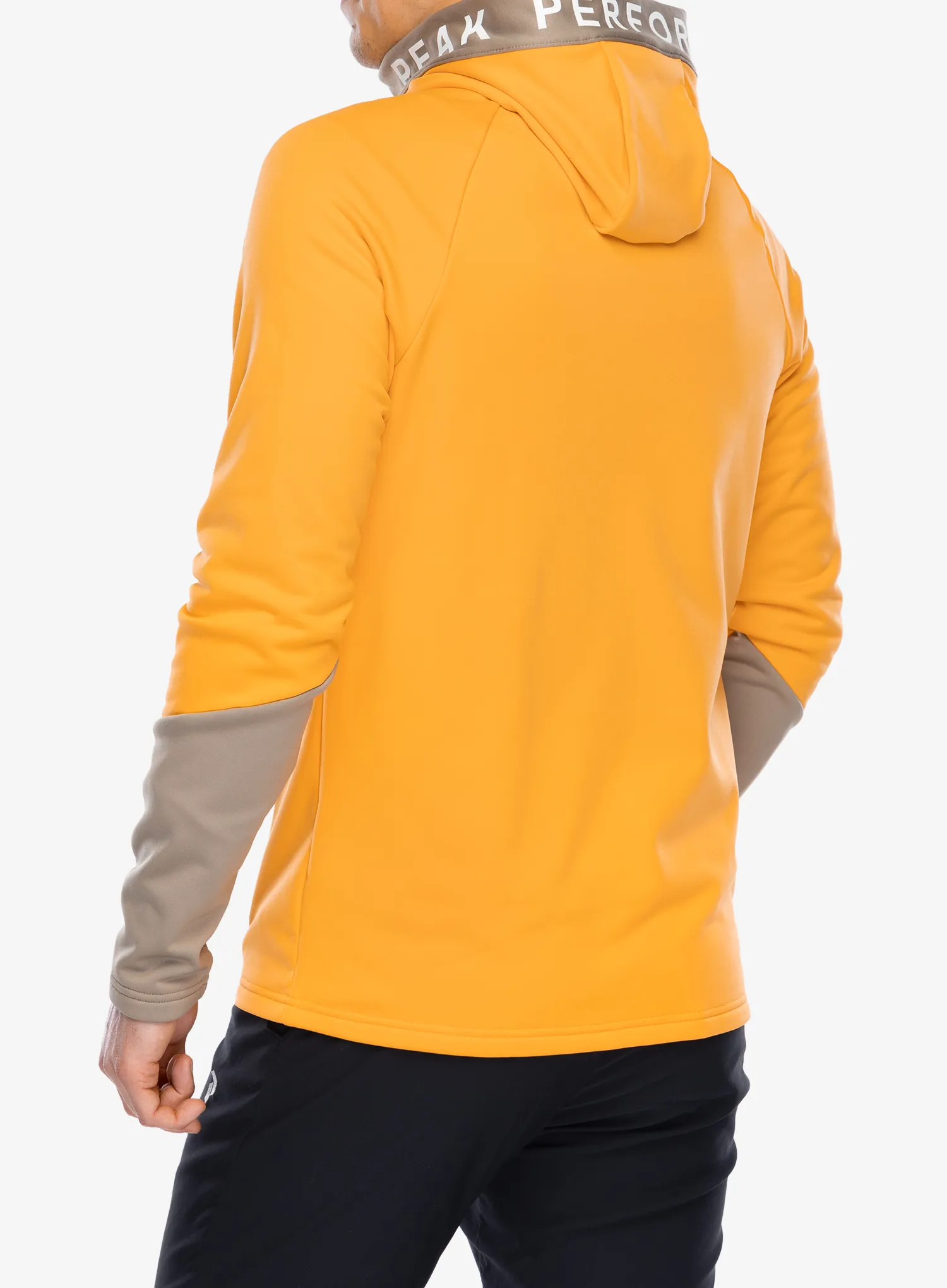 Hoodie Peak Performance Rider Zip Hood - blazing orange/avid beige