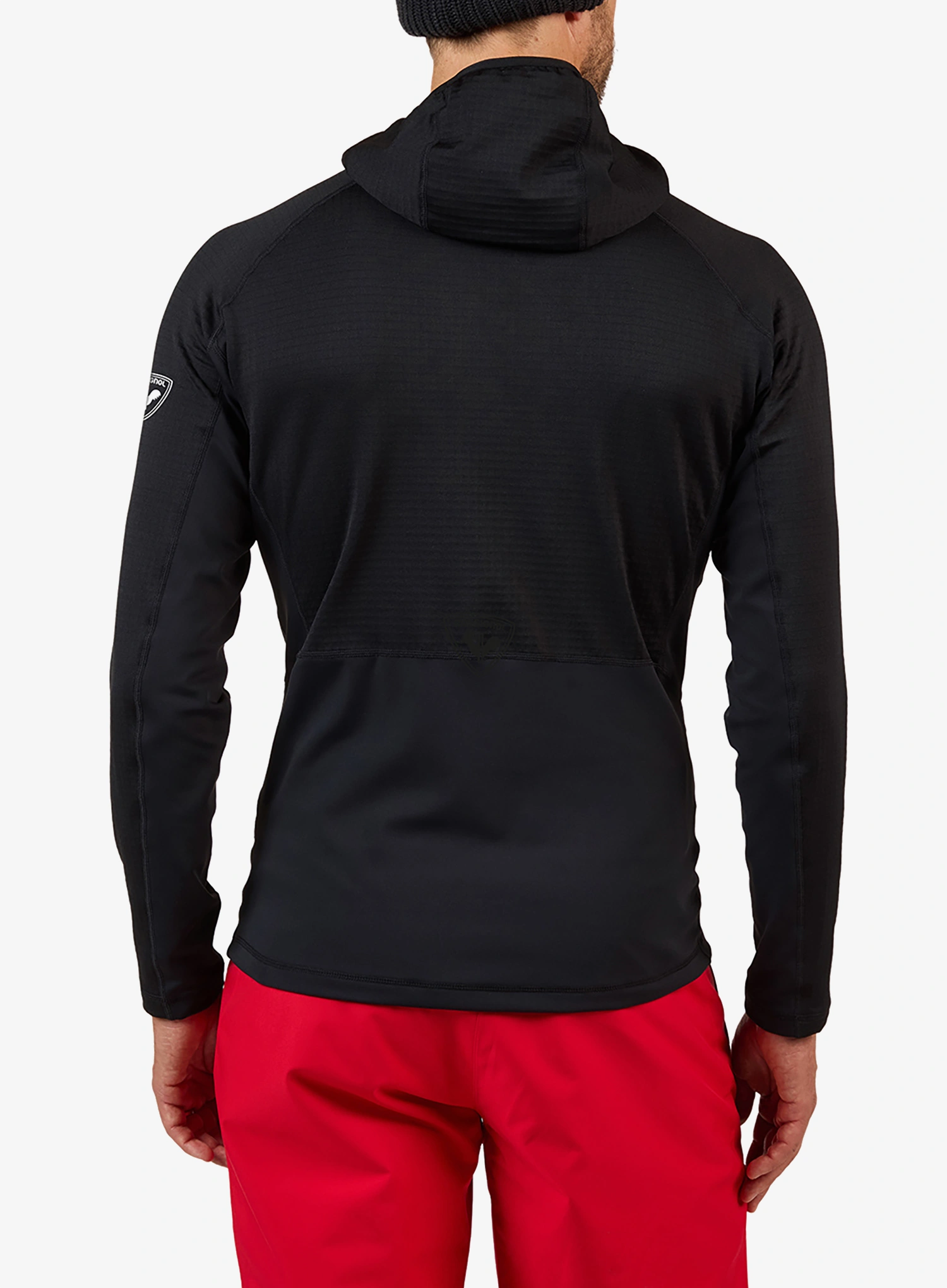Hoodie Rossignol Blackside Mix FZH Fleece - black